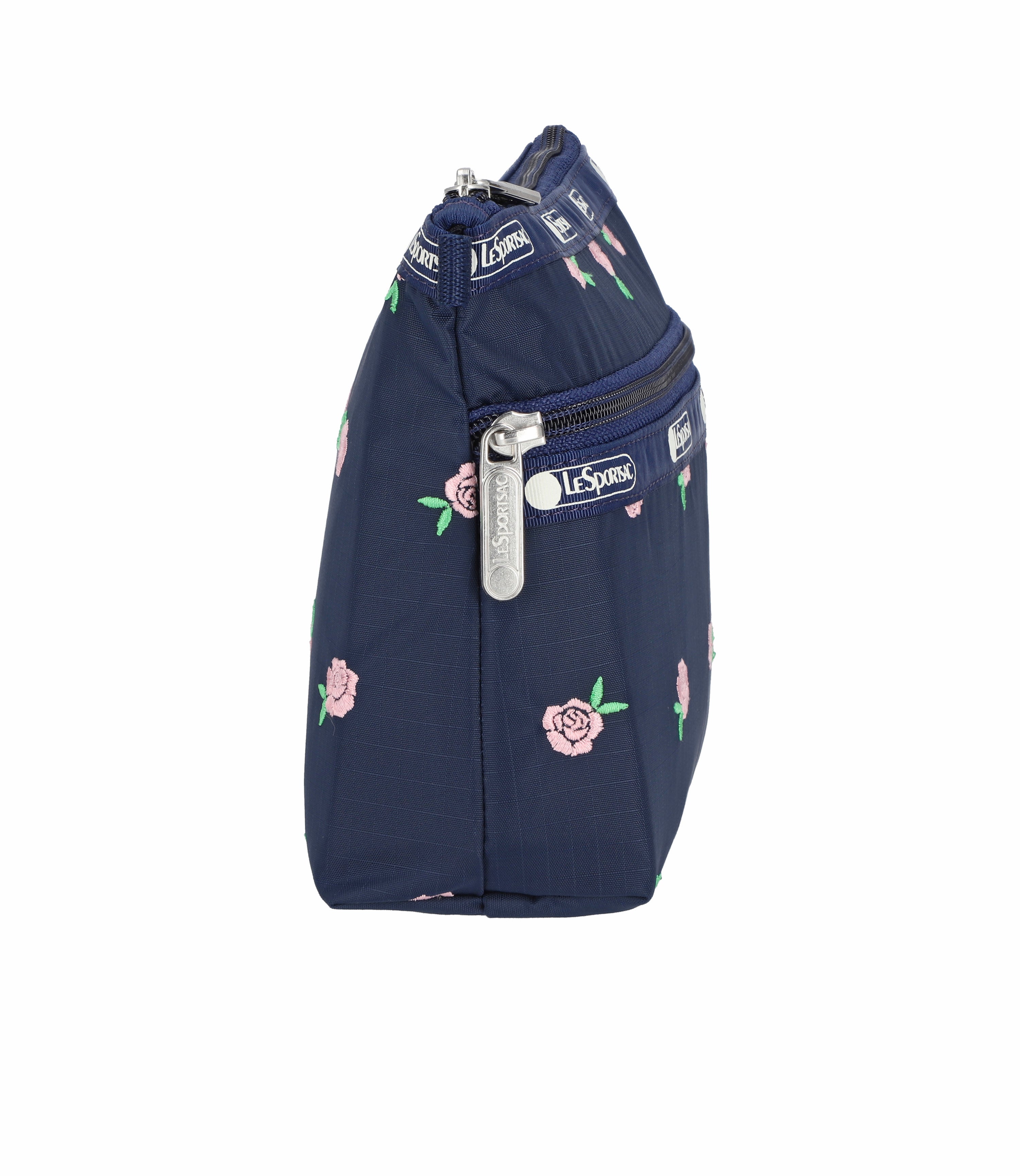 Cosmetic Clutch - Pink Roses Embroidery – LeSportsac