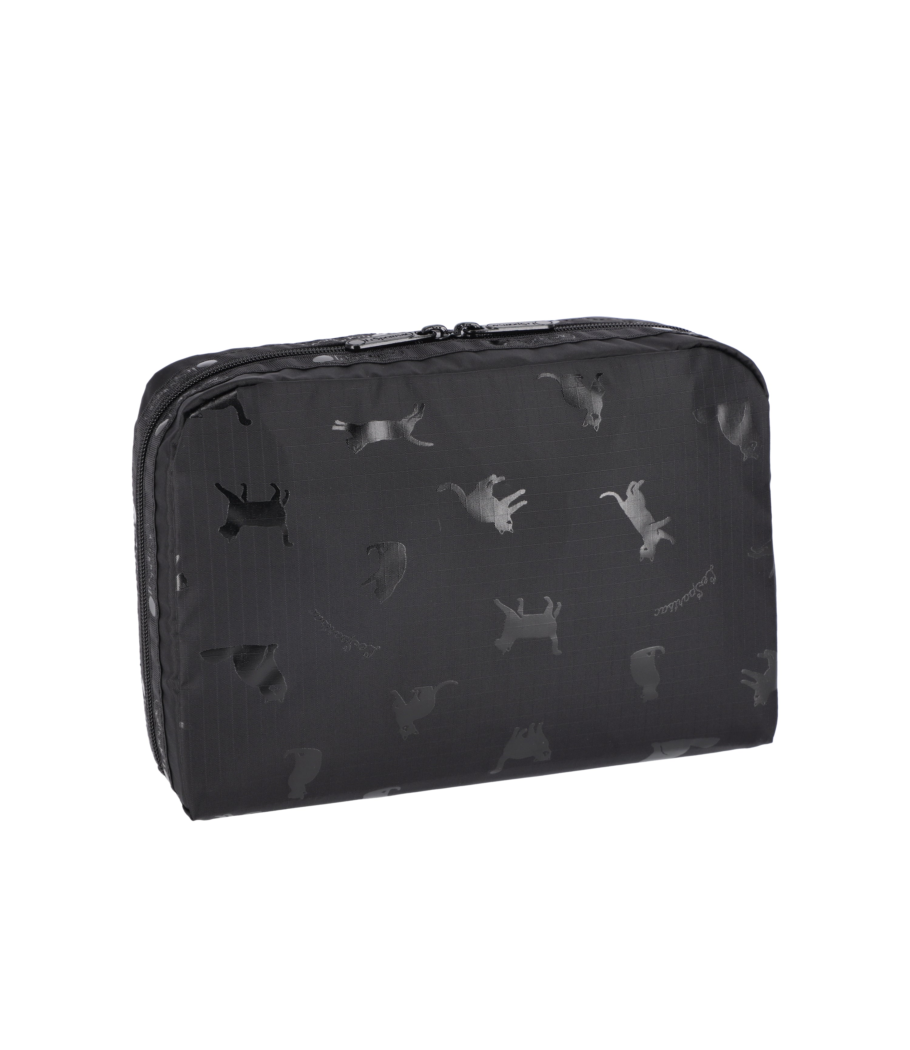 ユニベアシティ Extra Large Rectangular Cosmetic - Black Cats print – LeSportsac