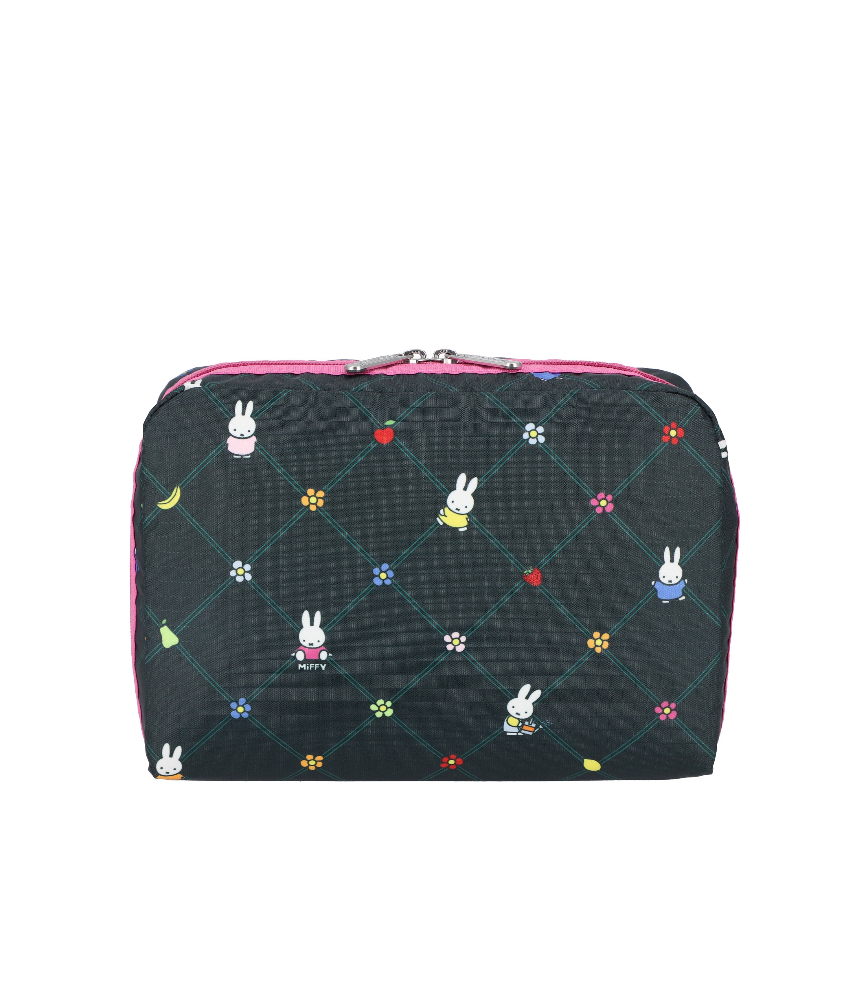 Extra Large Rectangular Cosmetic - Miffy Orchard Green/Pink