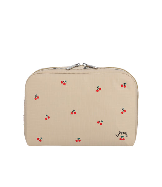 Extra Large Rectangular Cosmetic - Cherry Embroidery – LeSportsac