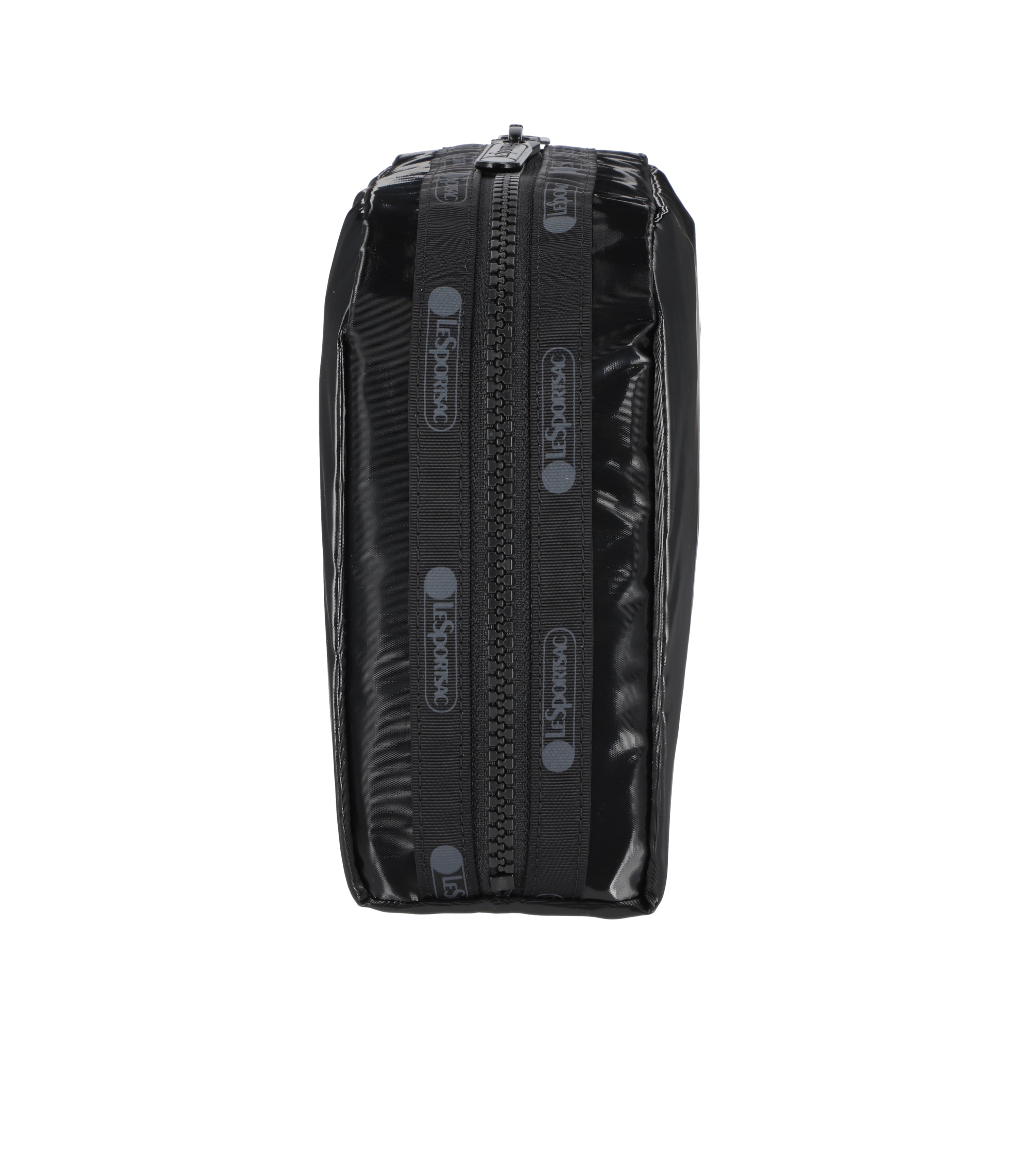 【新品未使用】 LeSportsac EDITOR'S MAGIC BAG Shiny Black 3-Zip Crossbody Bag | LeSportsac