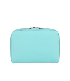 LeSportsac - Accessories - Extra Large Rectangular Cosmetic - Pale Turquoise solid