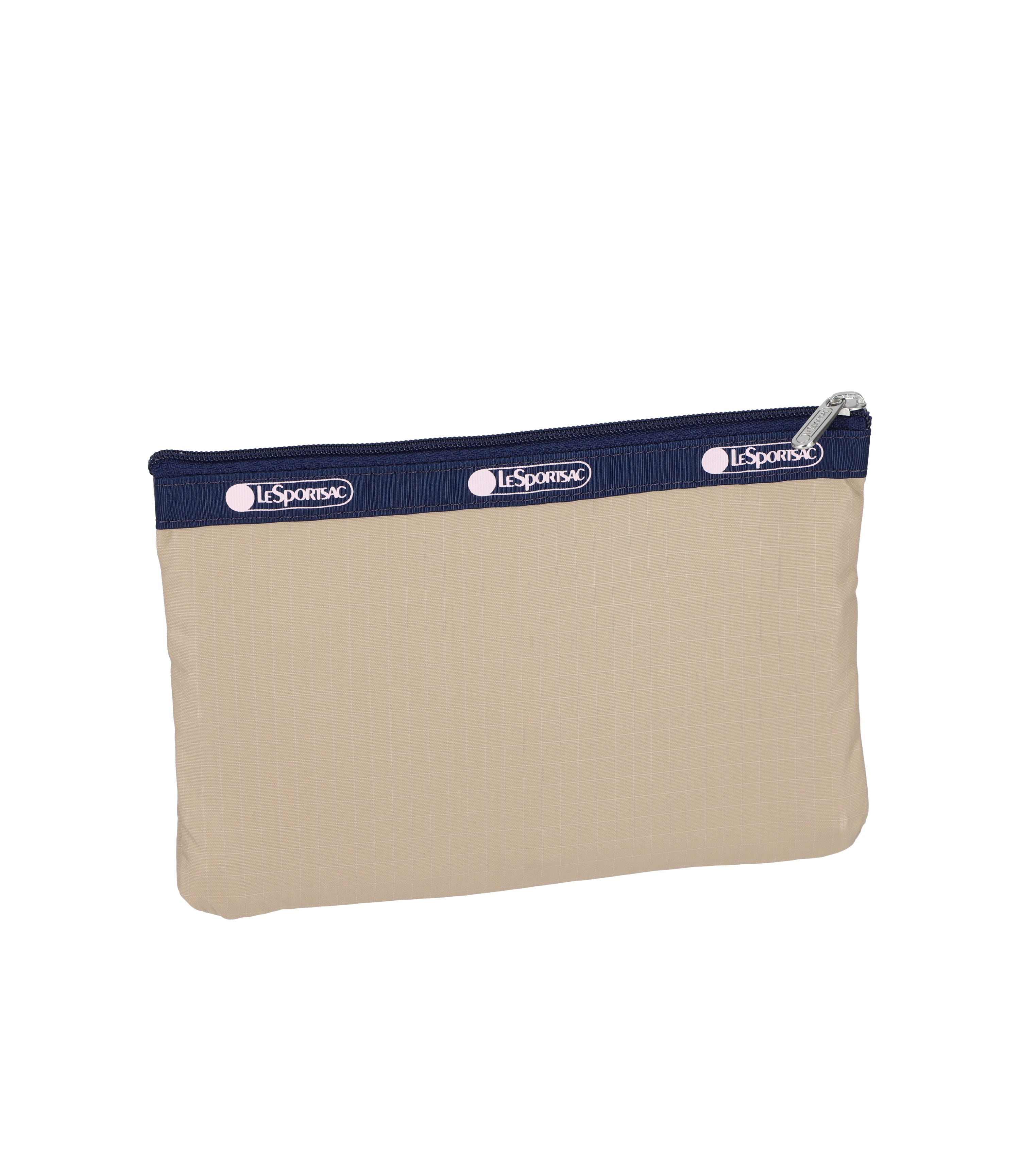 3-Zip Cosmetic - Spectator Bone/Navy – LeSportsac