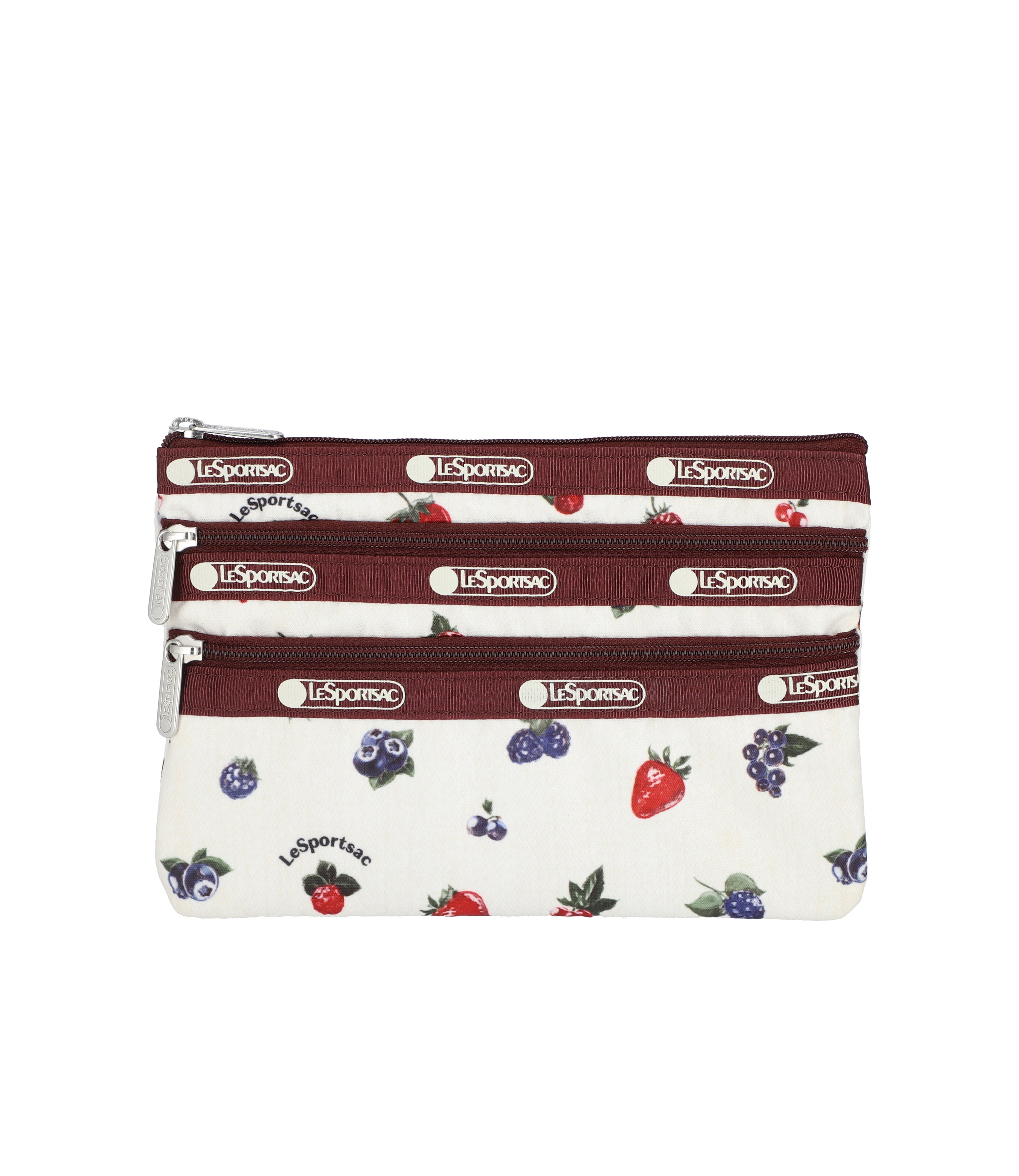 エリコ　スリーブ 3-Zip Cosmetic - Berry Mellow Accessory – LeSportsac