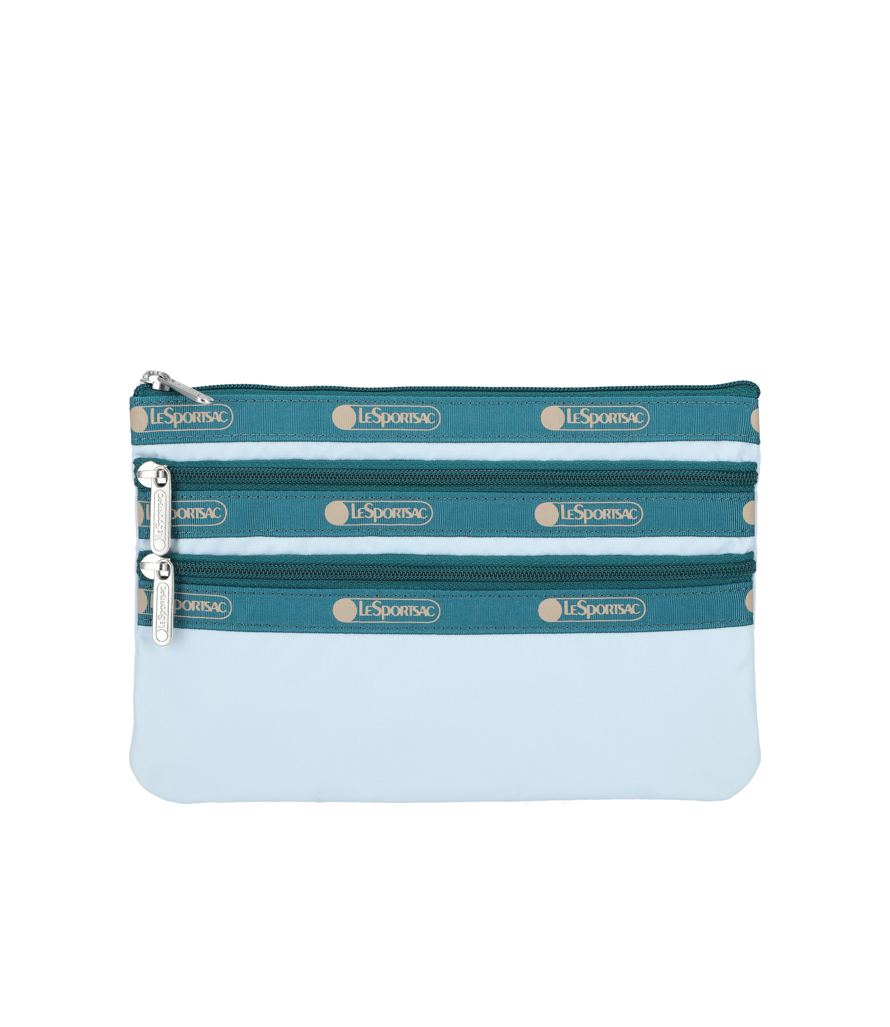 GIRLS バレリー・J・ボウアー 3-Zip Cosmetic - Spectator Clear Sky/Teal – LeSportsac