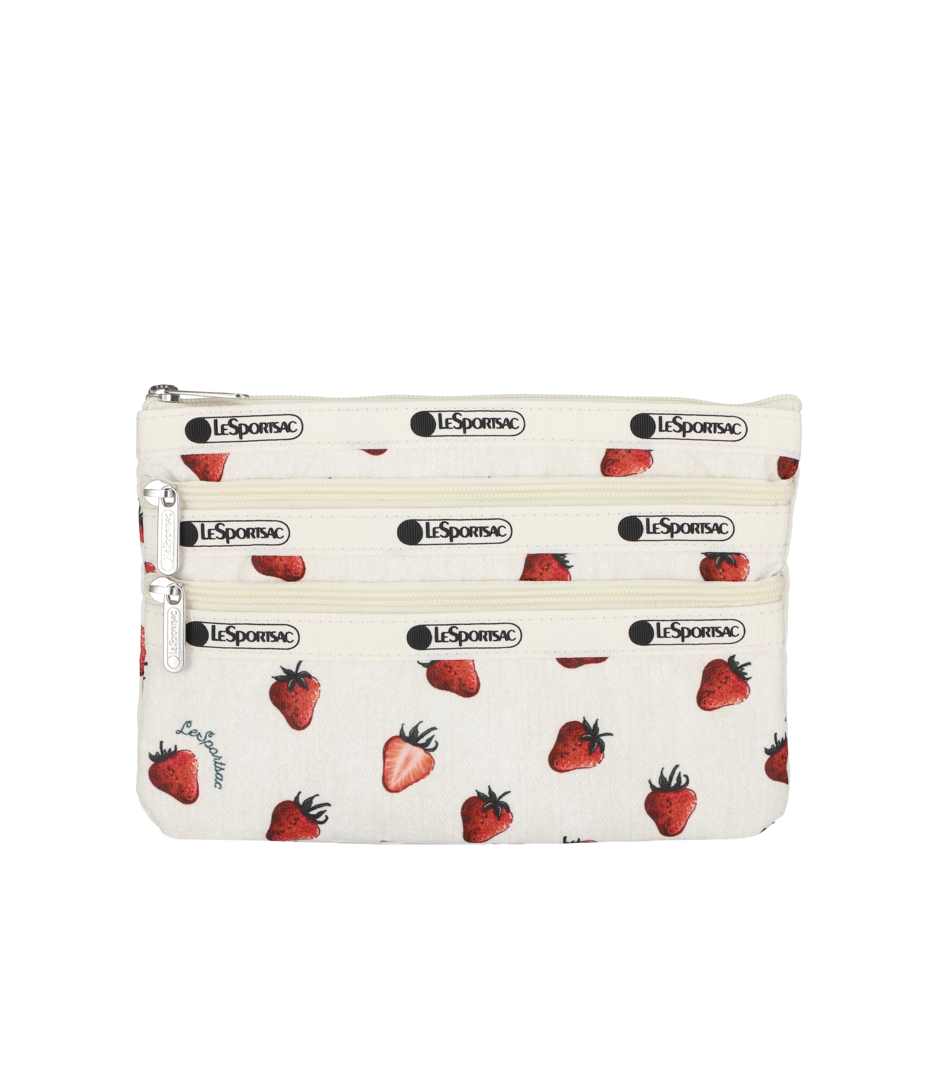 3-Zip Cosmetic - Bittersweet Berry print – LeSportsac