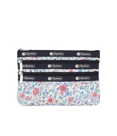 LeSportsac - Accessories - 3-Zip Cosmetic - Tapestry Flower print