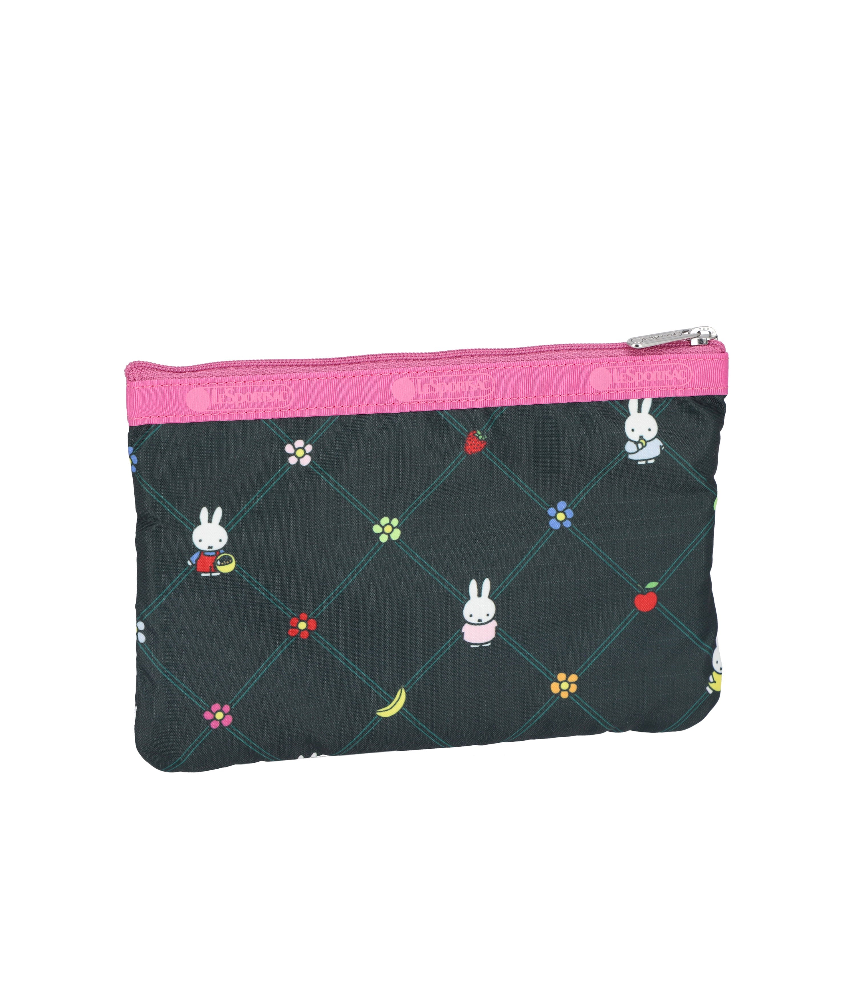 3-Zip Cosmetic - Miffy Orchard Green/Pink – LeSportsac