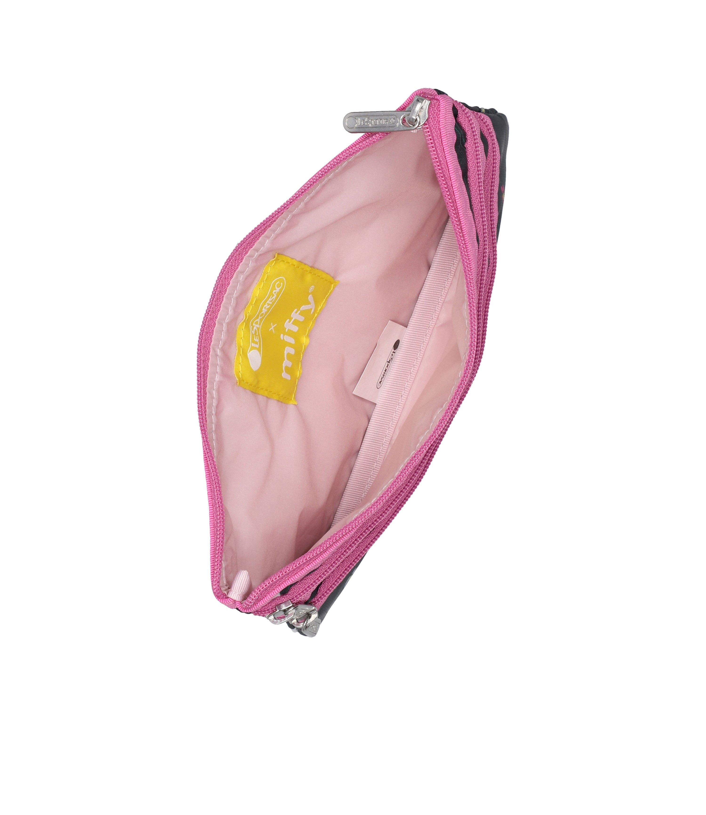 3-Zip Cosmetic - Miffy Orchard Green/Pink – LeSportsac