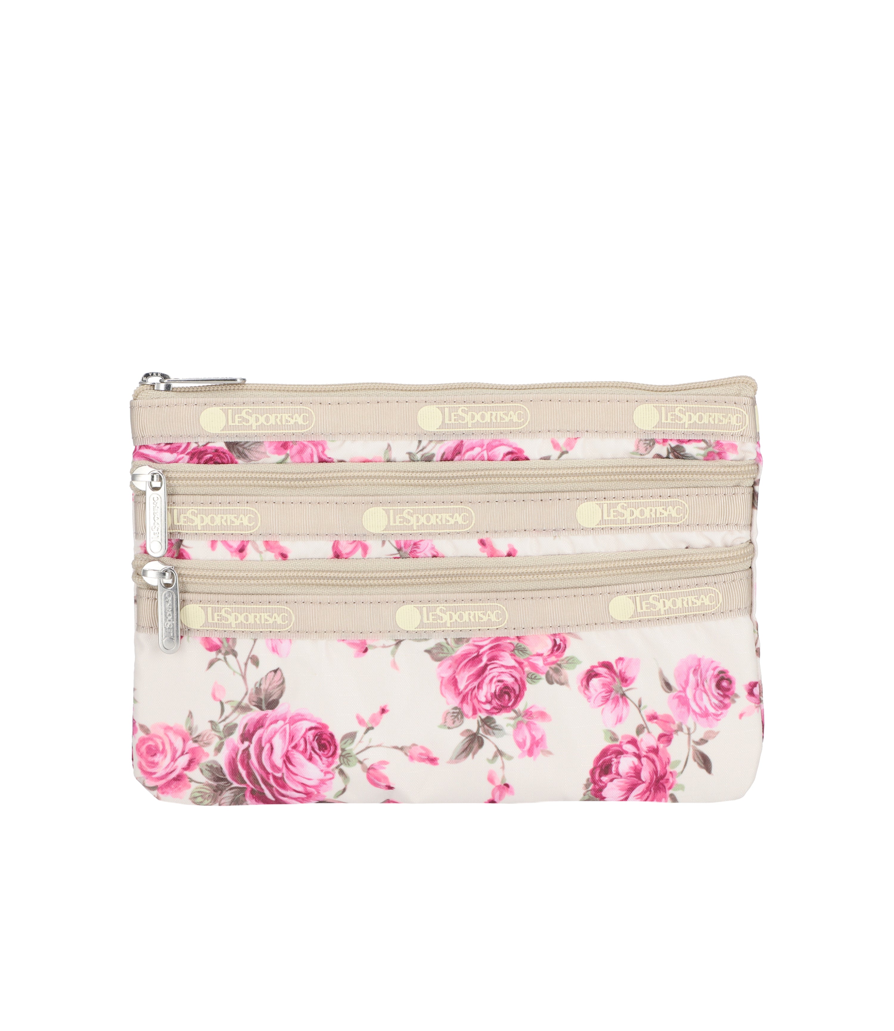 3-Zip Cosmetic - Romantic Floral print – LeSportsac