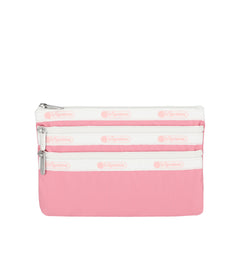 LeSportsac - Accessories - 3-Zip Cosmetic - Spectator Peony Pink