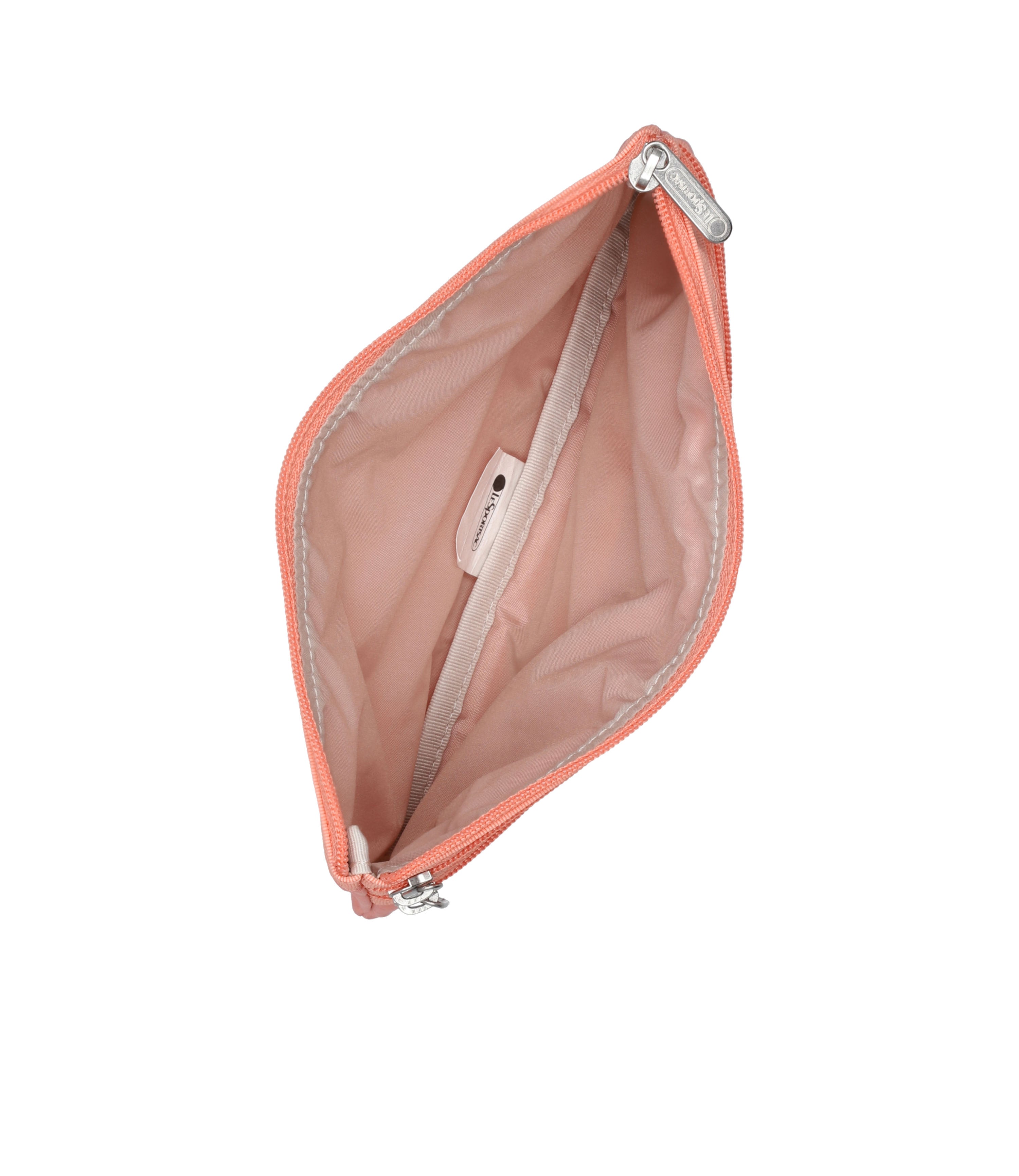 3-Zip Cosmetic - Coral Punch solid – LeSportsac