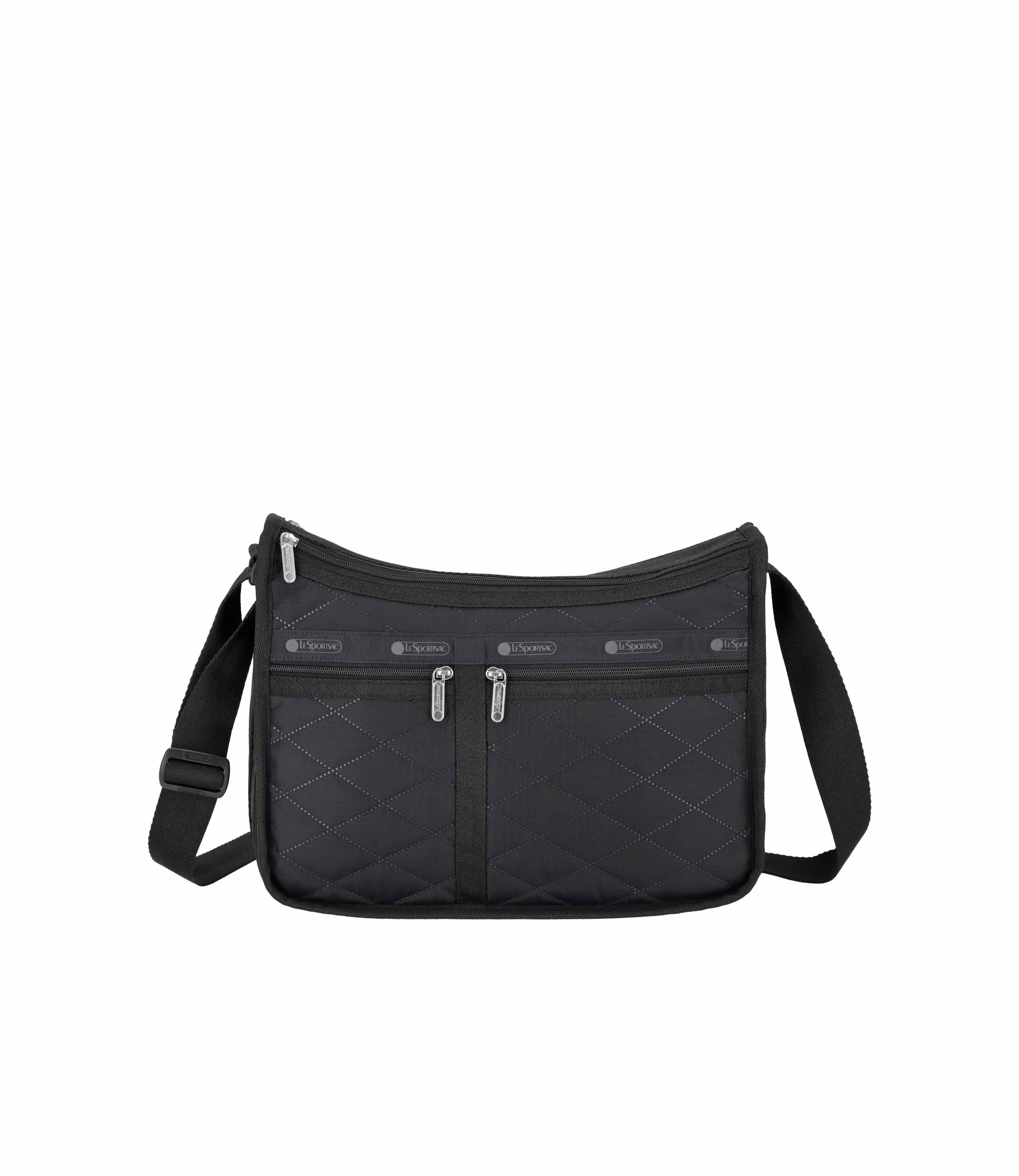 Deluxe Everyday Bag - Black Cross Deboss – LeSportsac