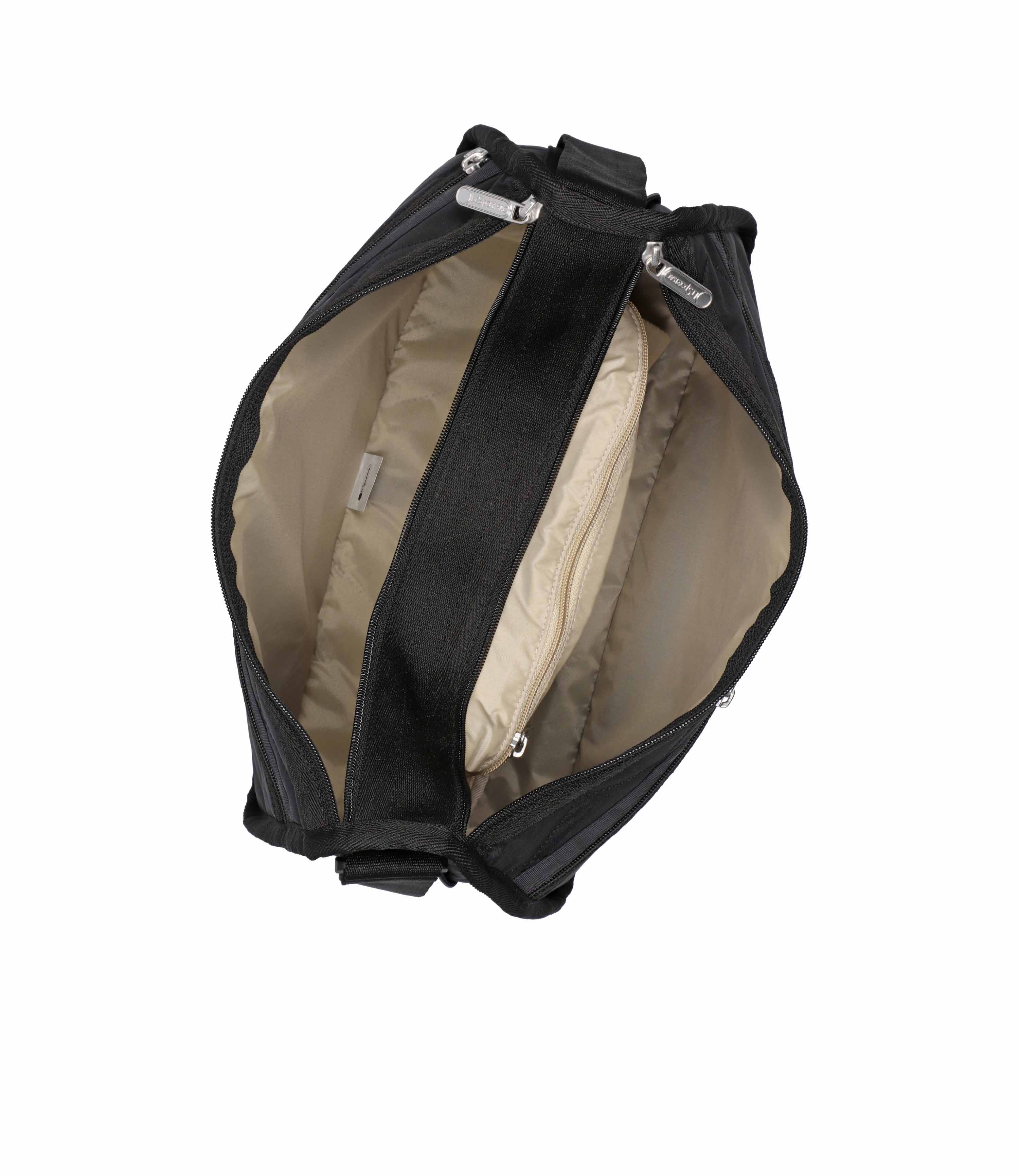 Deluxe Everyday Bag - Black Cross Deboss – LeSportsac