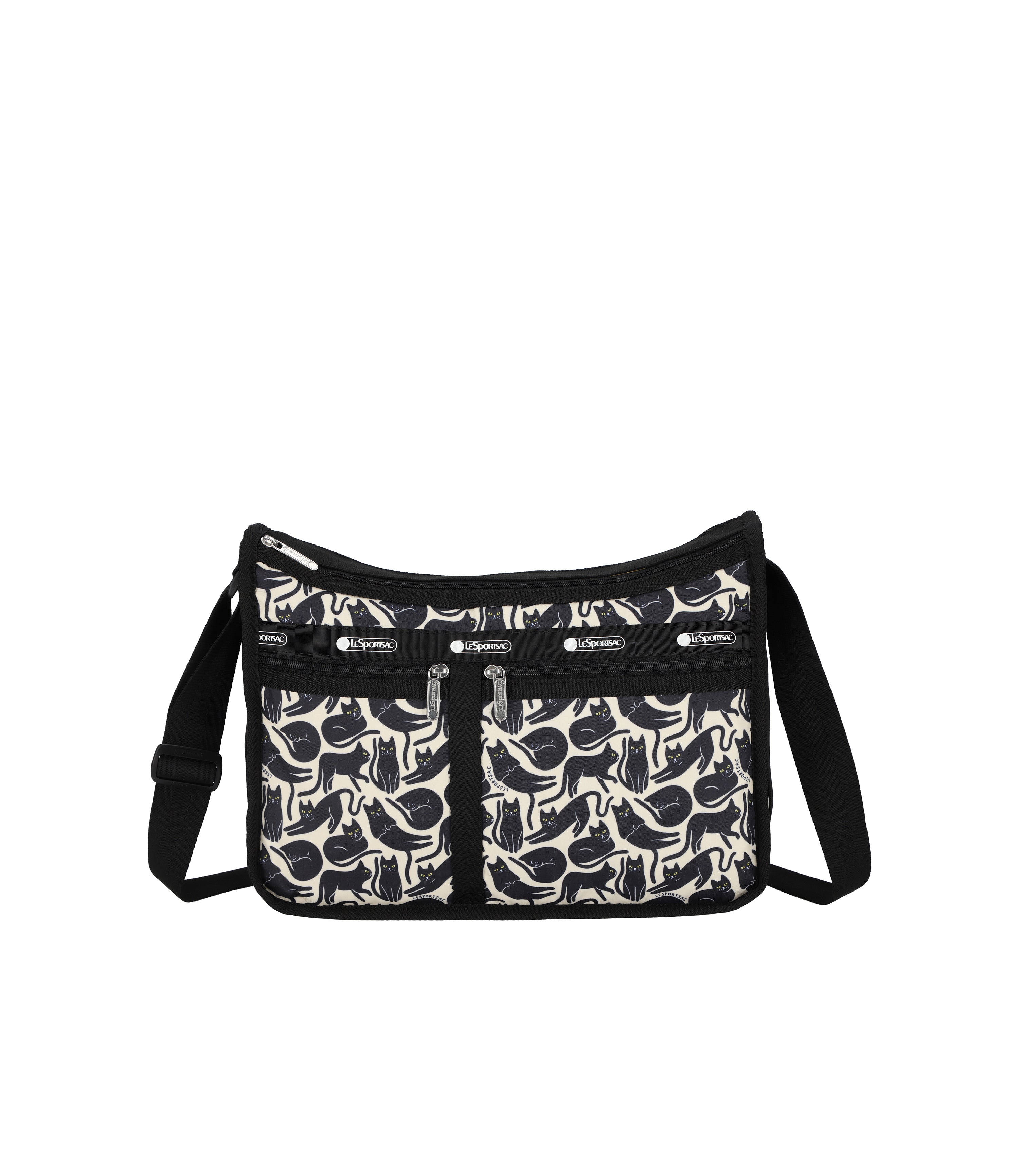 Deluxe Everyday Bag - Black Cats Silhouette print – LeSportsac