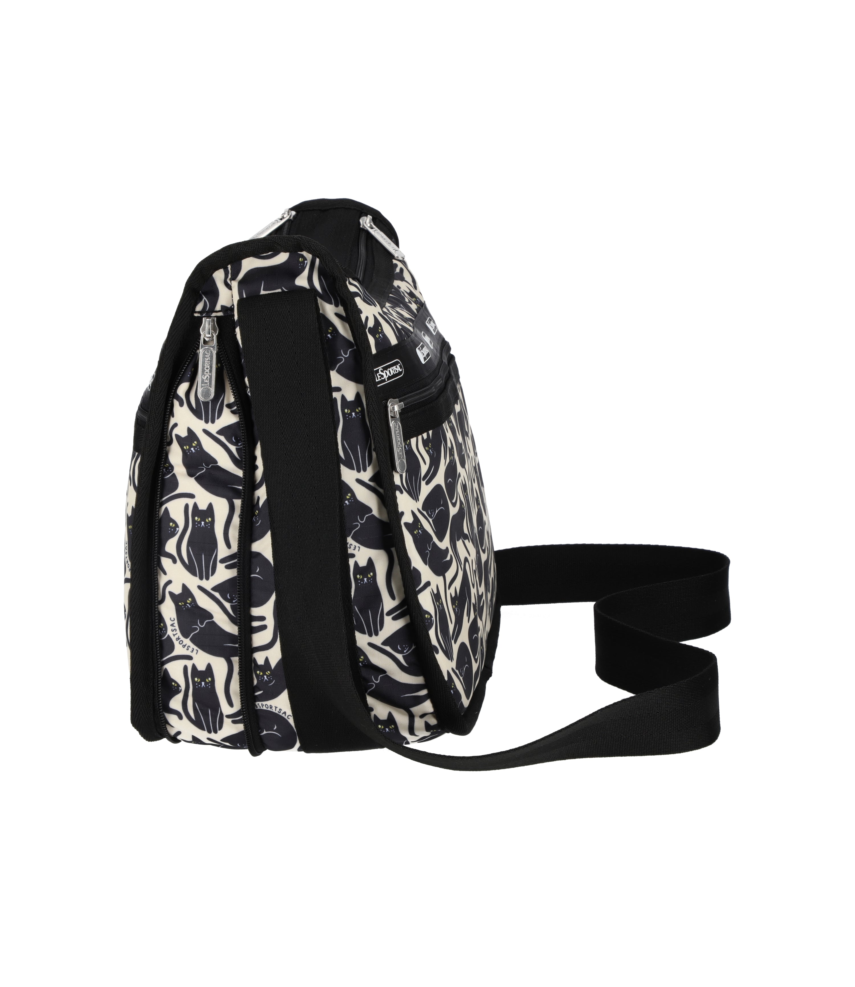 Deluxe Everyday Bag - Black Cats Silhouette print – LeSportsac