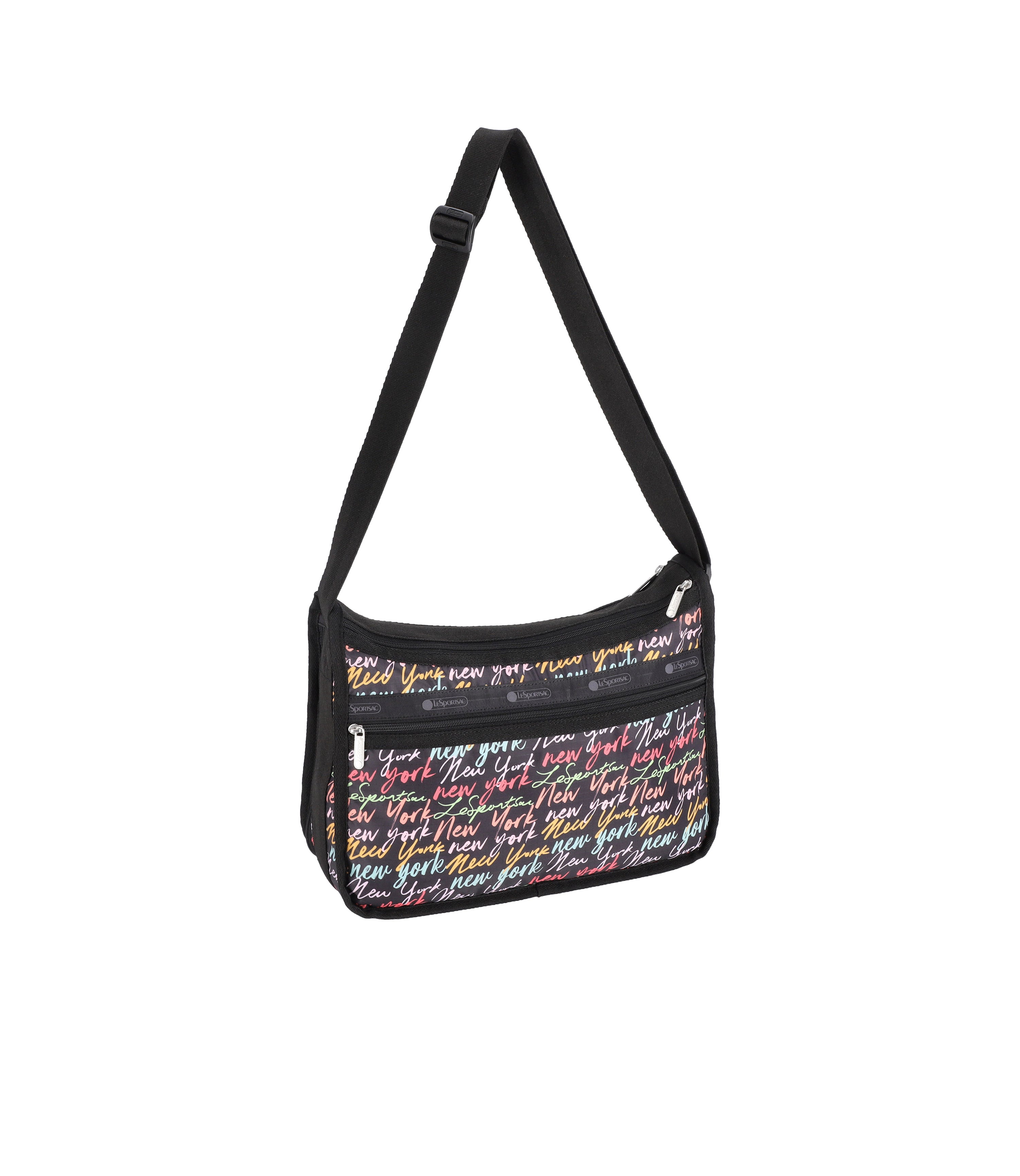 Deluxe Everyday Bag - NYC Script Black print – LeSportsac