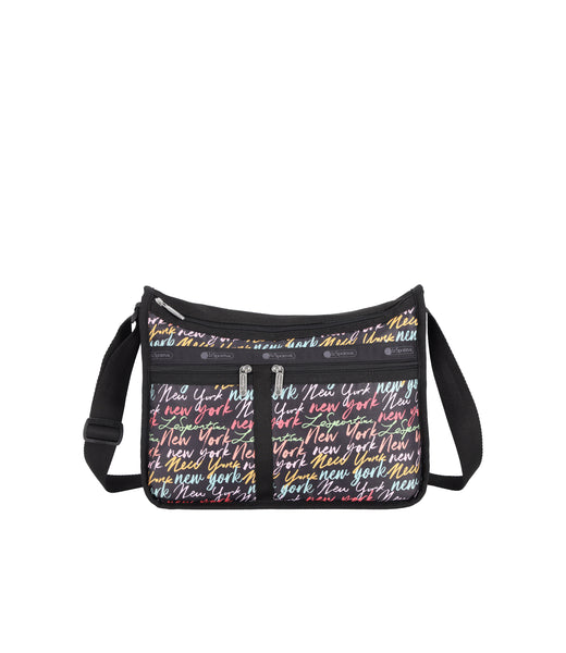Deluxe Everyday Bag - NYC Script Black print – LeSportsac