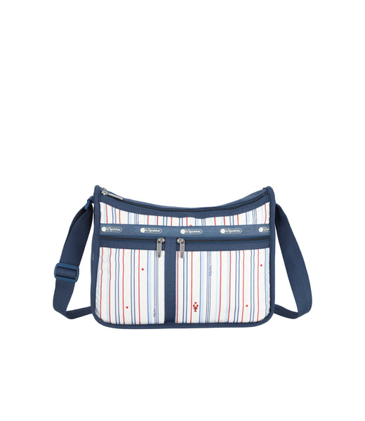 【3701】LeSportsac メッセンジャー バッグ クーリエ シャイニー Deluxe Everyday Bag - Joyful Voyage print – LeSportsac
