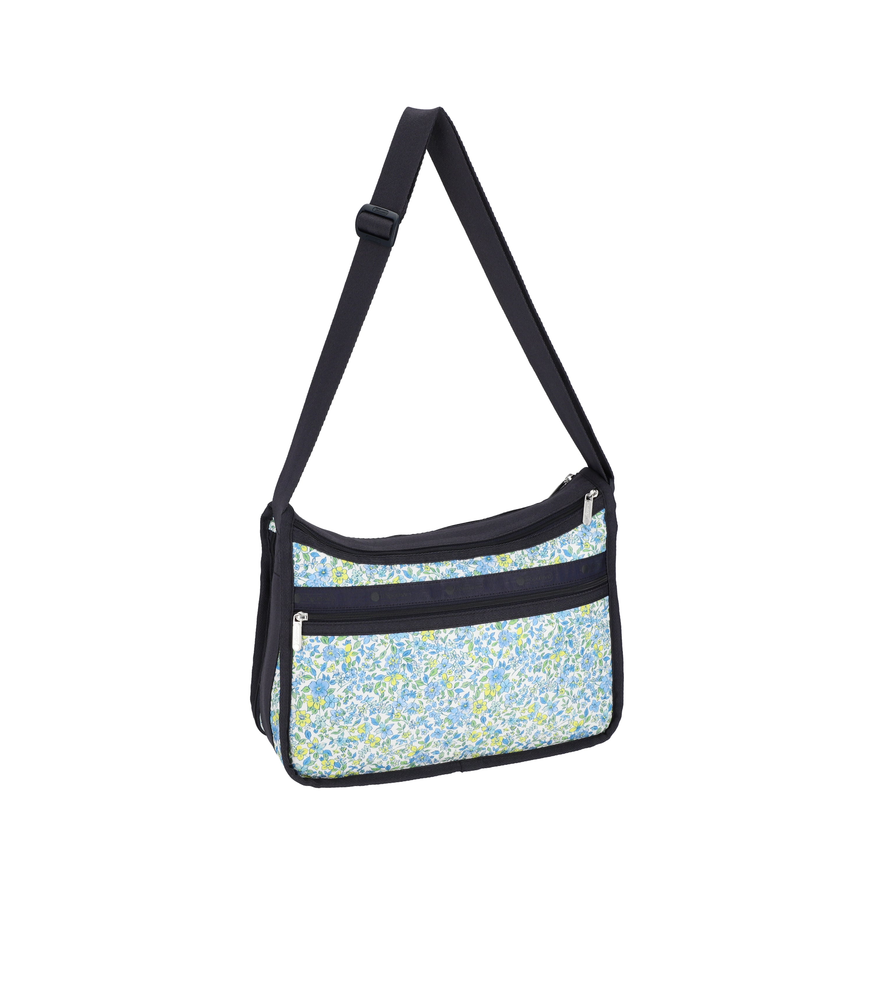 Deluxe Everyday Bag - Tapestry Flower Blue print – LeSportsac