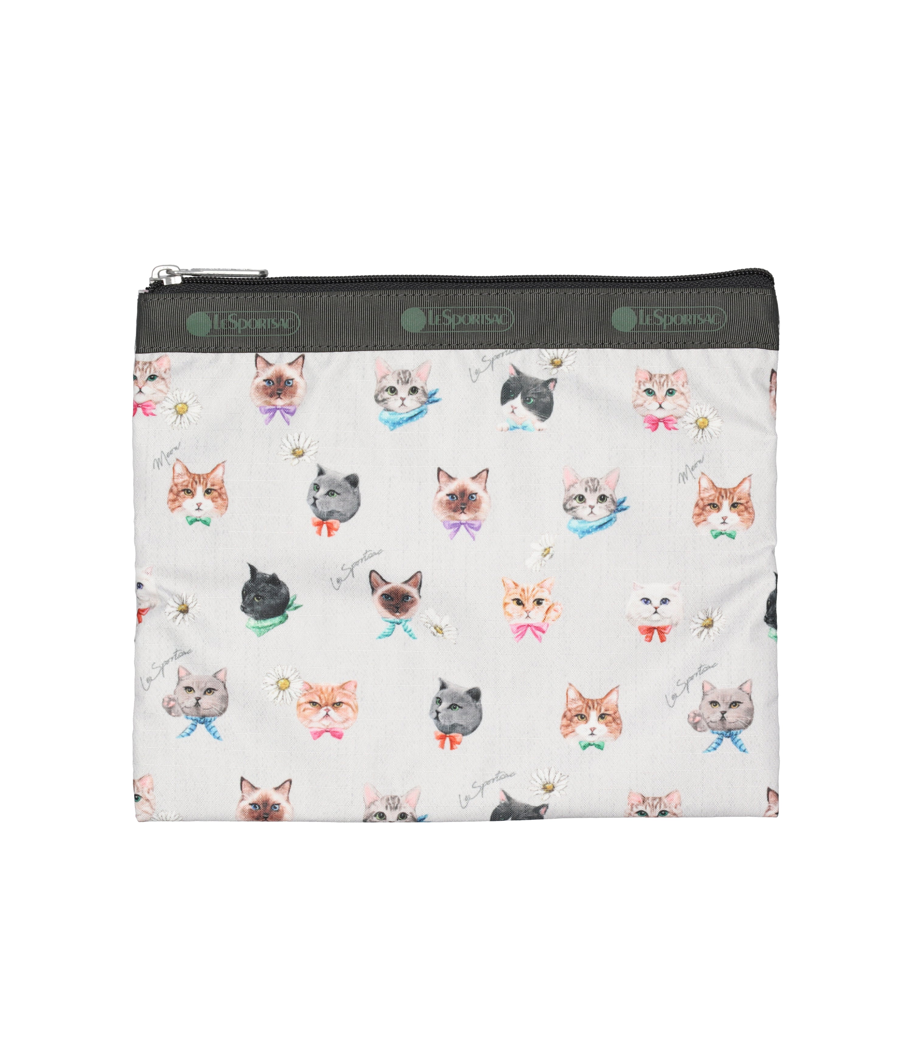 yukitty Deluxe Everyday Bag - Playful Cats Cool Gray print – LeSportsac