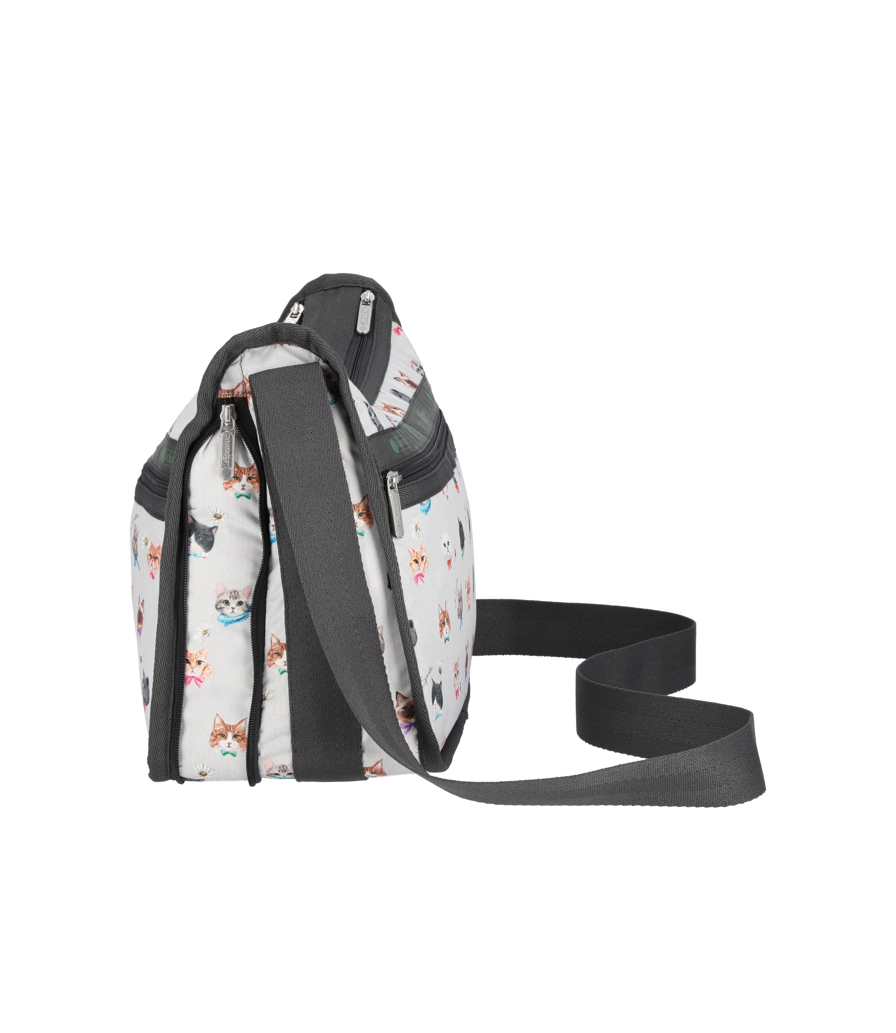 Deluxe Everyday Bag - Playful Cats Cool Gray print – LeSportsac
