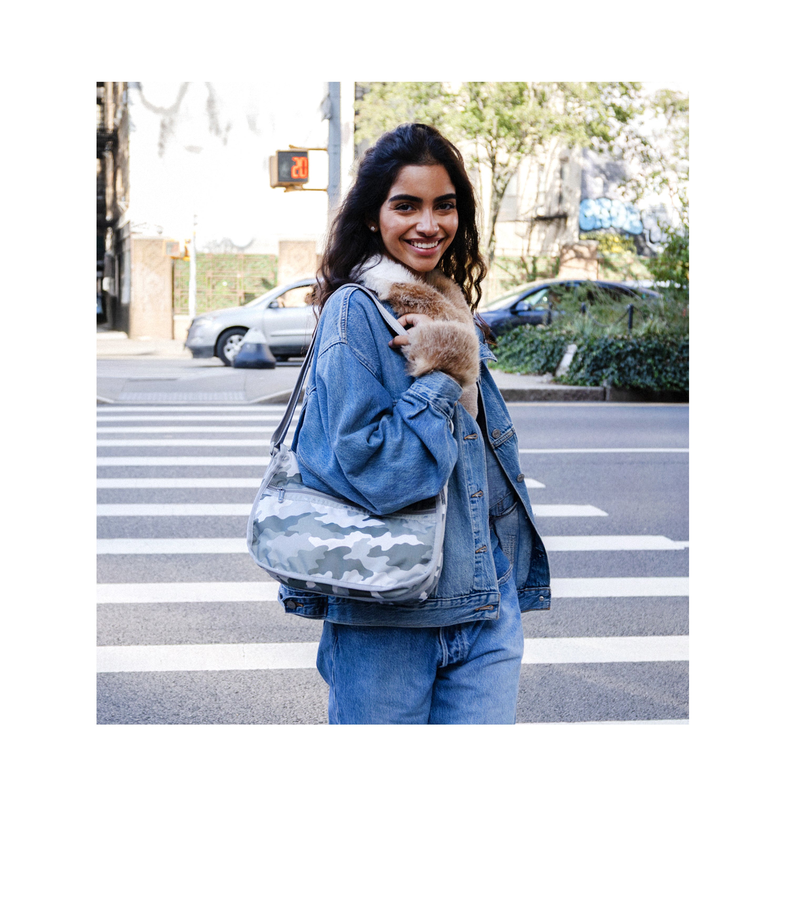 Classic Hobo - Glimmer Gray Camo print – LeSportsac
