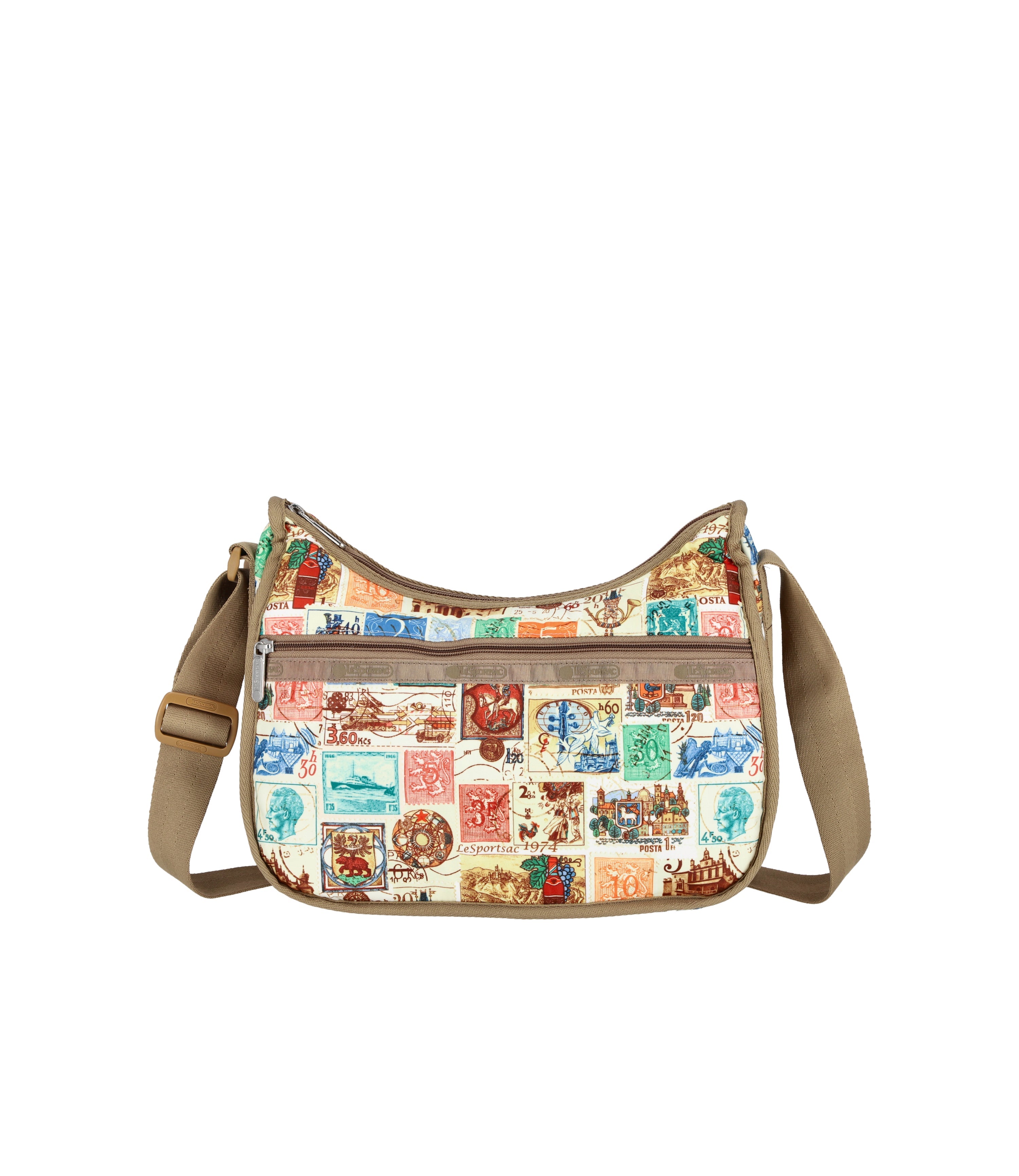 Classic Hobo Postage Brown print LeSportsac