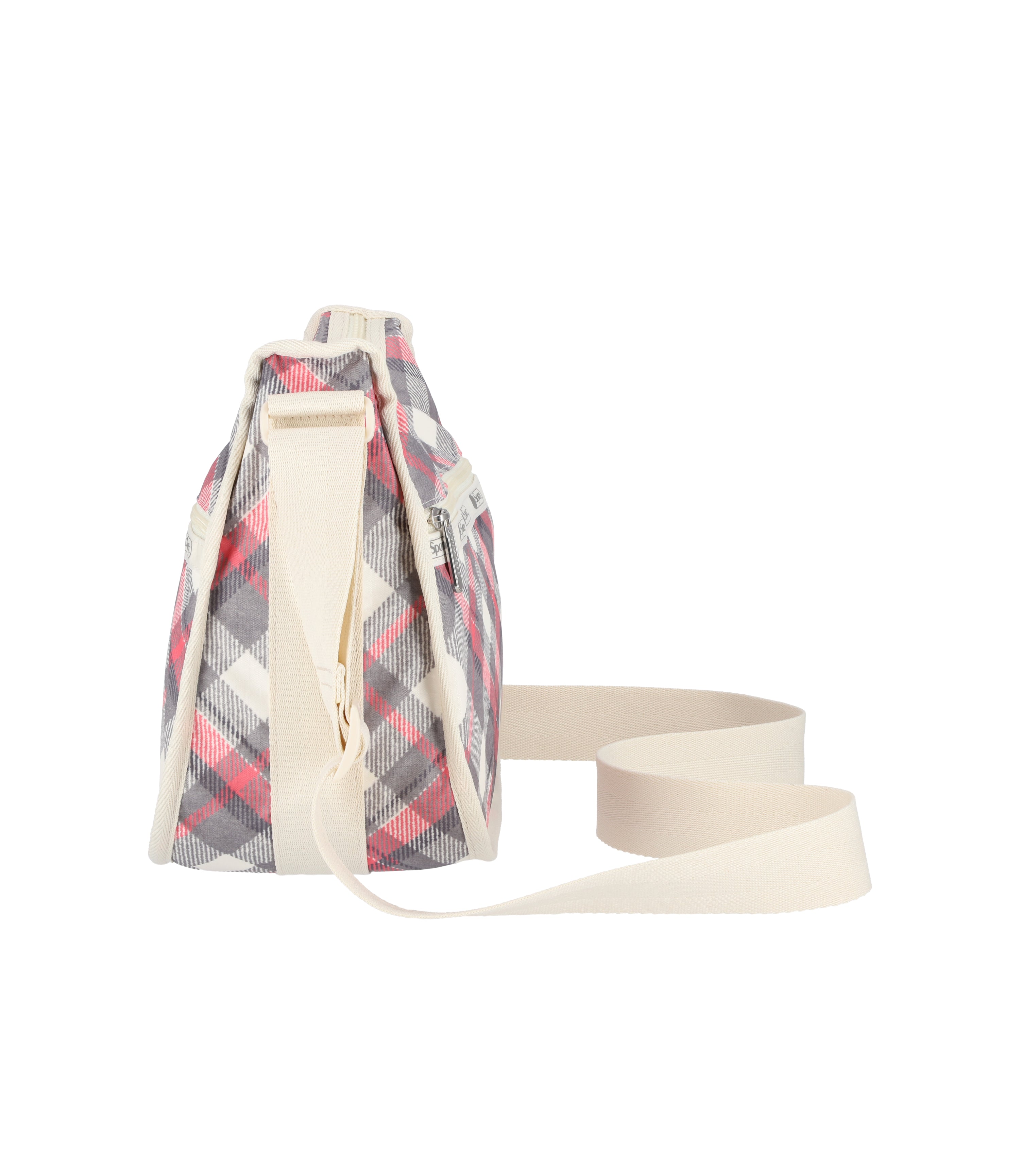Lesportsac ハーパーバックリボン柄グレー＋ライトピンク Classic Hobo - Seamless Tartan print – LeSportsac