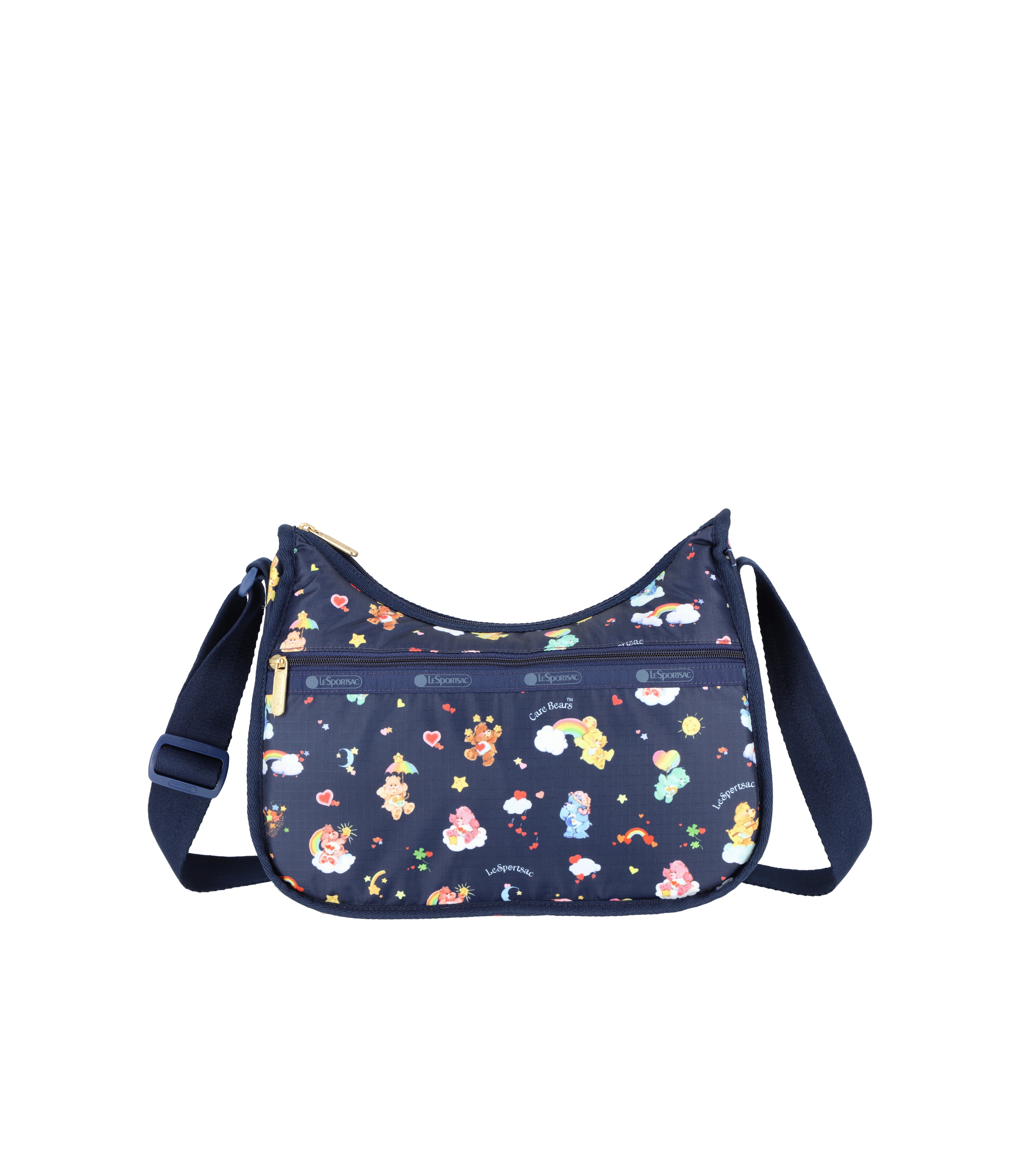 SALE ! ☆US LeSportsacA.I.R. \"HAPPY \" TRIPLETROUBLETOTE Fun LeSportSac Multi Color Tote Graffiti Print Brown Tan