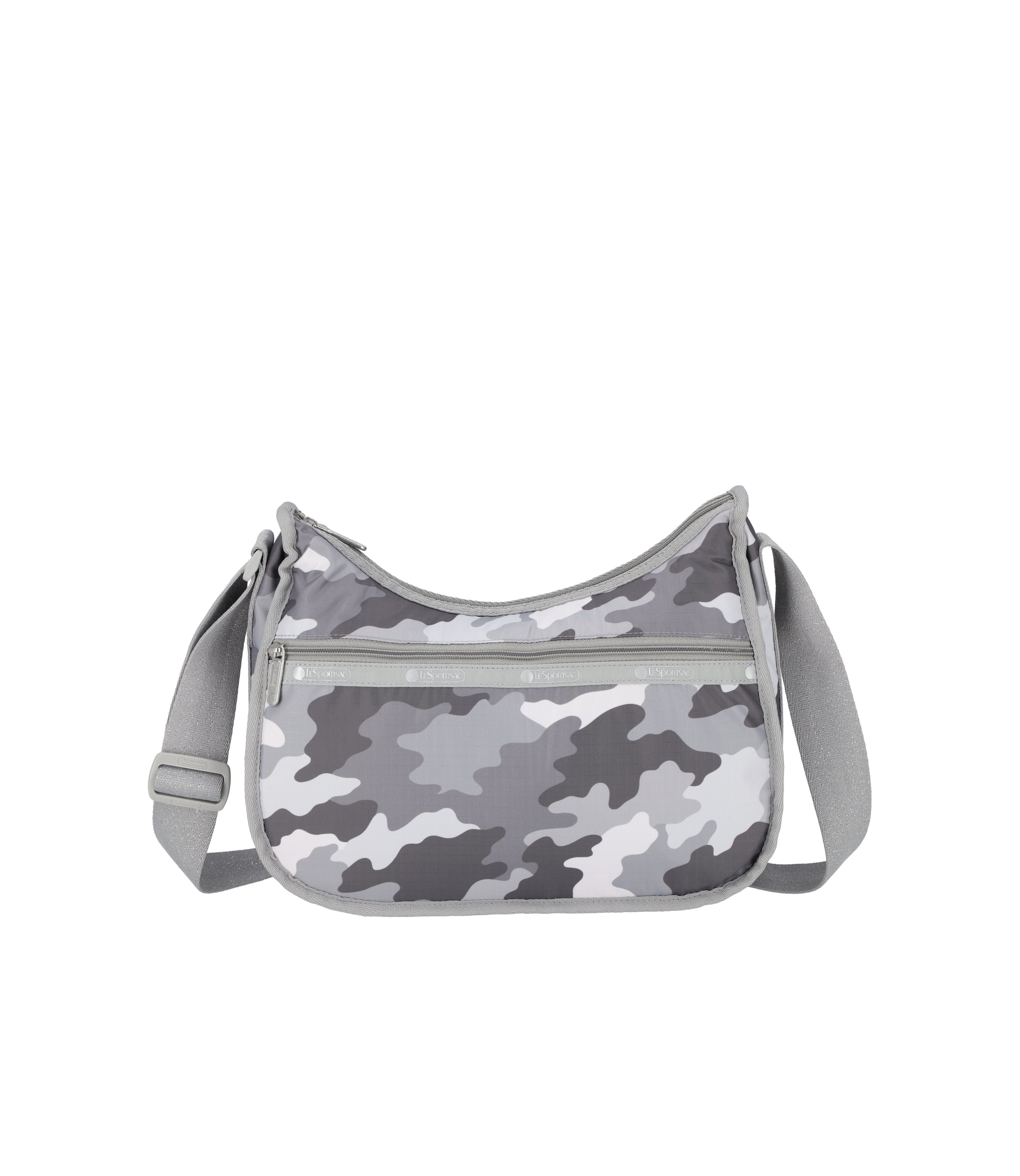 【美品】 LesportSac CRESCENT SHOULDERBAG グレー Classic Hobo - Glimmer Gray Camo print – LeSportsac
