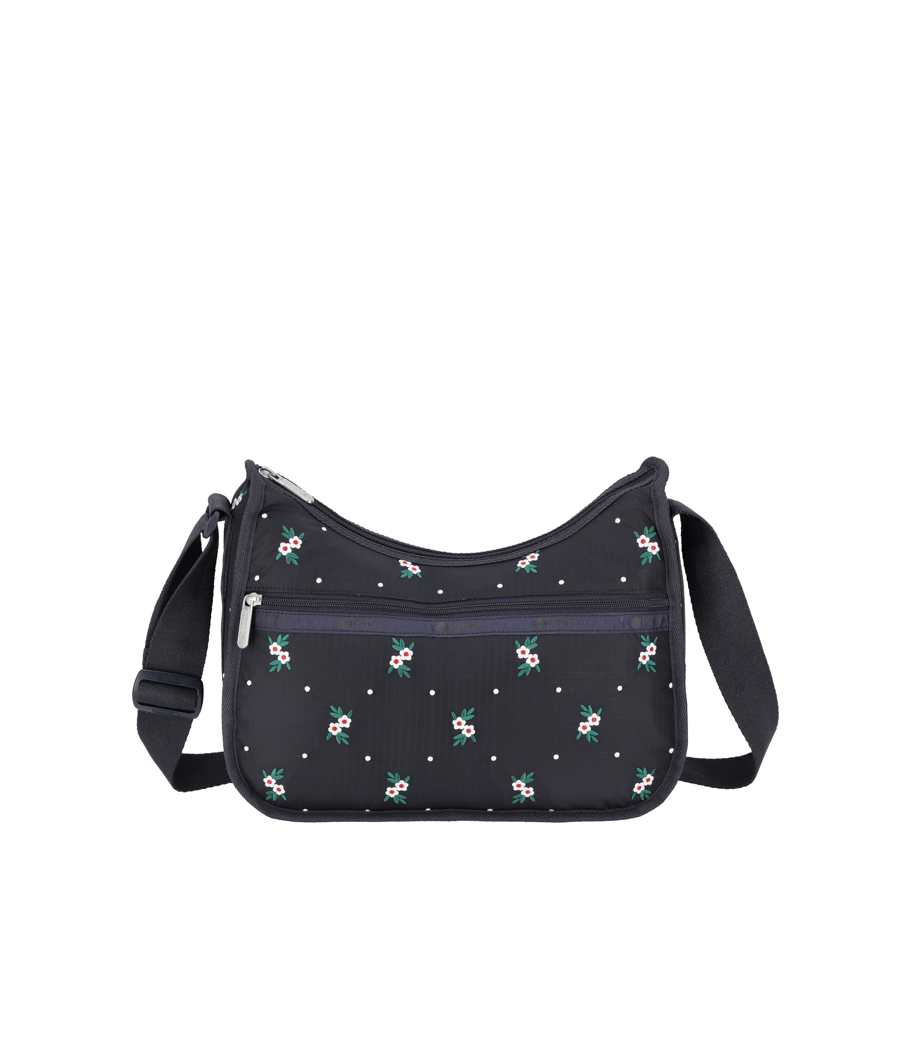 【ハワイ限定】LeSportsac Classic Hobo ポーチ付ショルダー Solid Black Classic Hobo Bag | Nylon Hobo Shoulder & Crossbody Bag