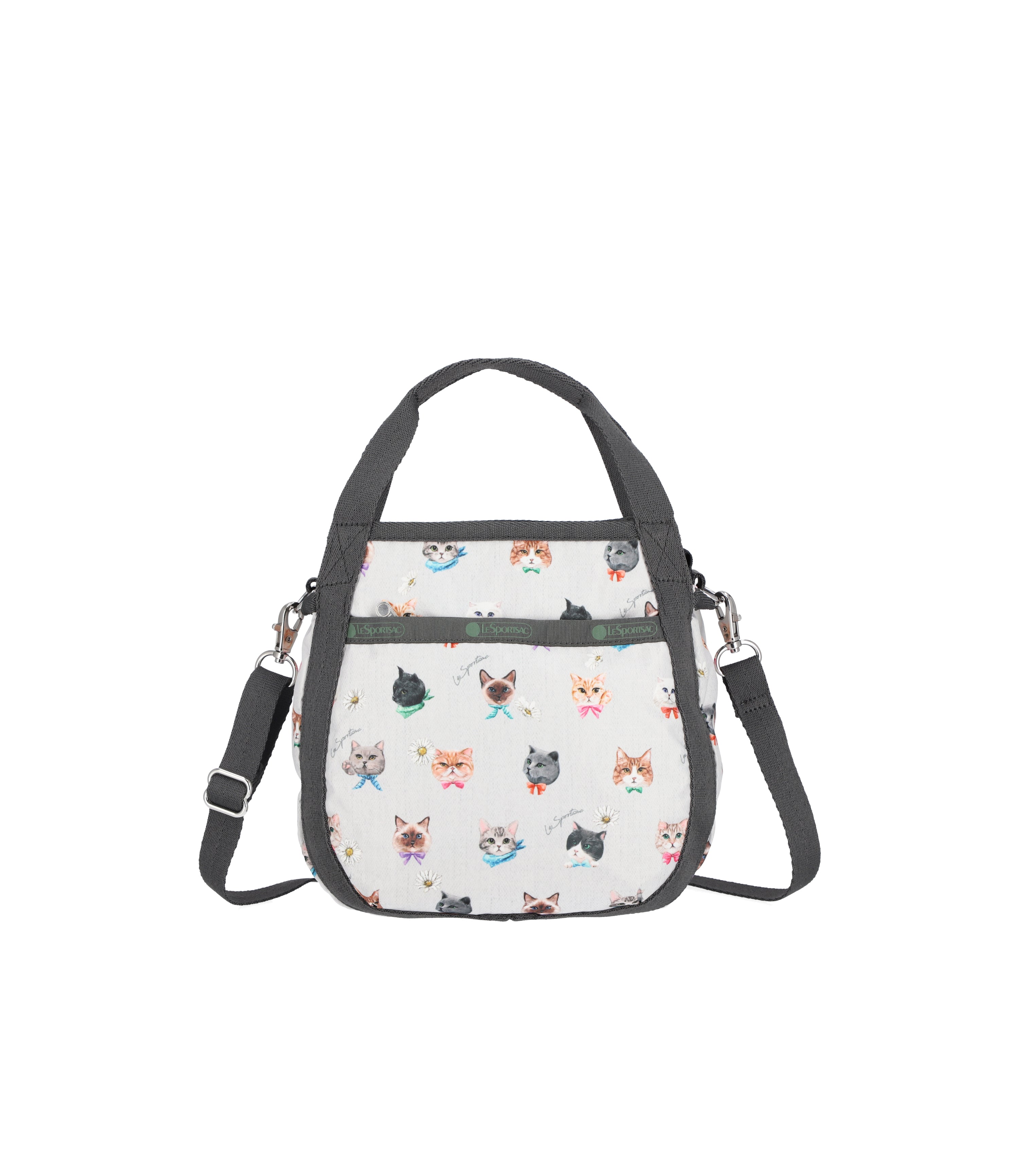 Small Jenni Crossbody - Playful Cats Cool Gray print – LeSportsac