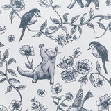Floral Birds and Cats
