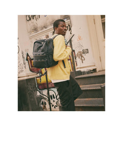 LeSportsac Two-Tone Olive and Navy Backpack Navy Blue Route Backpack | LeSportsac main image 3