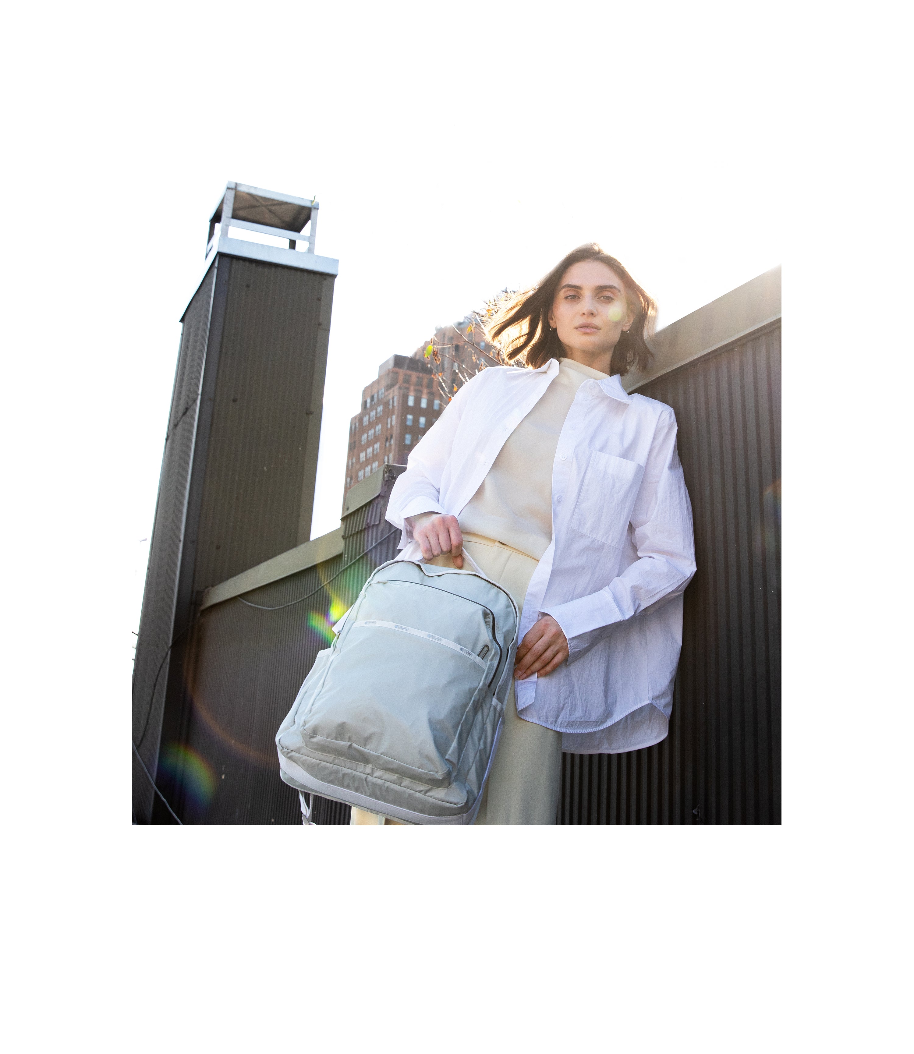 Essential Carryall Backpack Blanc C LeSportsac