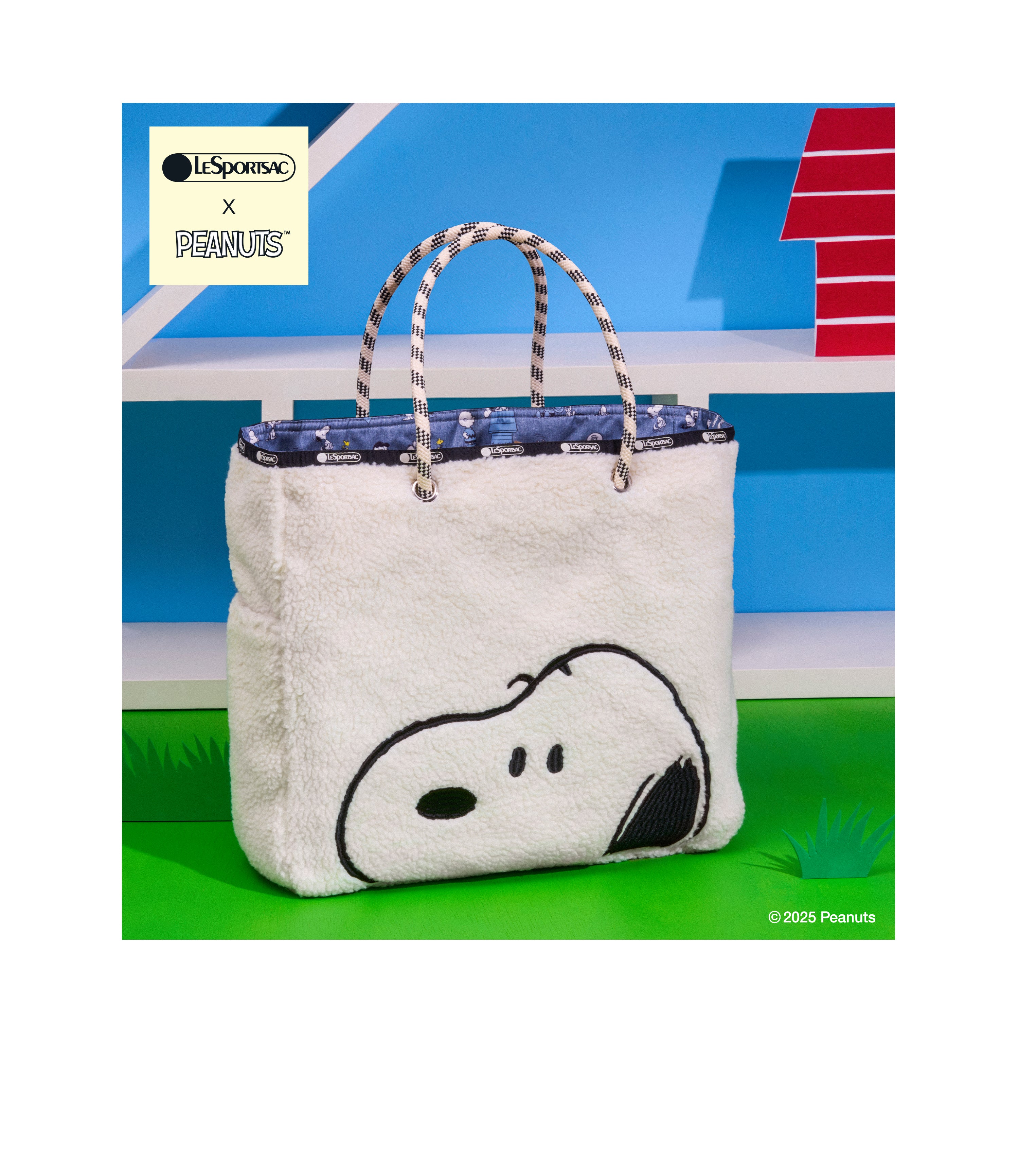 Two-Way Large Tote - Two-Way Snoopy White – LeSportsac