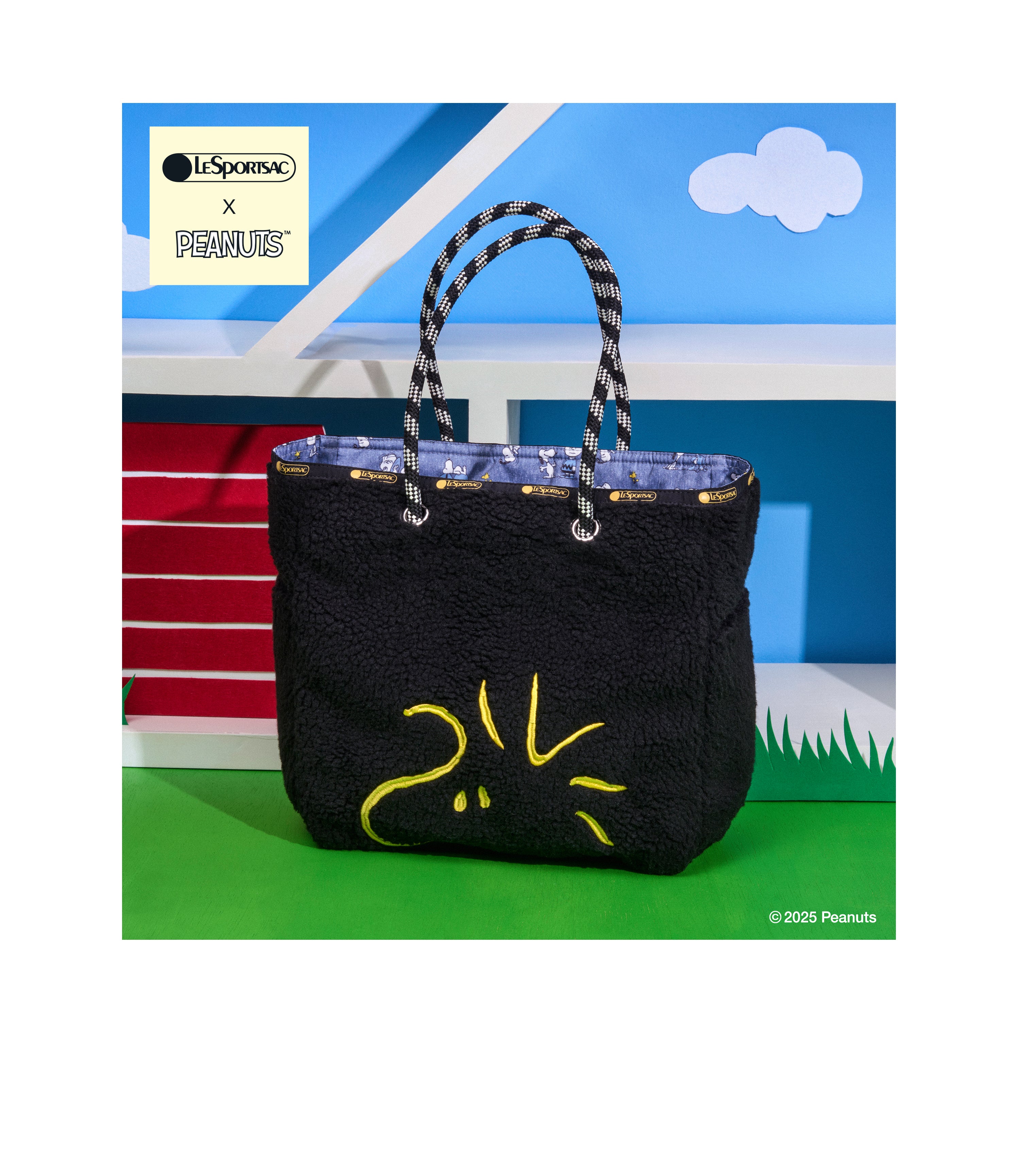 大人気(๑˃̵ᴗ˂̵)✨‼️❤️SNOOPY✖️Lesportsac❤️2way Two-Way Large Tote - Two-Way Snoopy White – LeSportsac