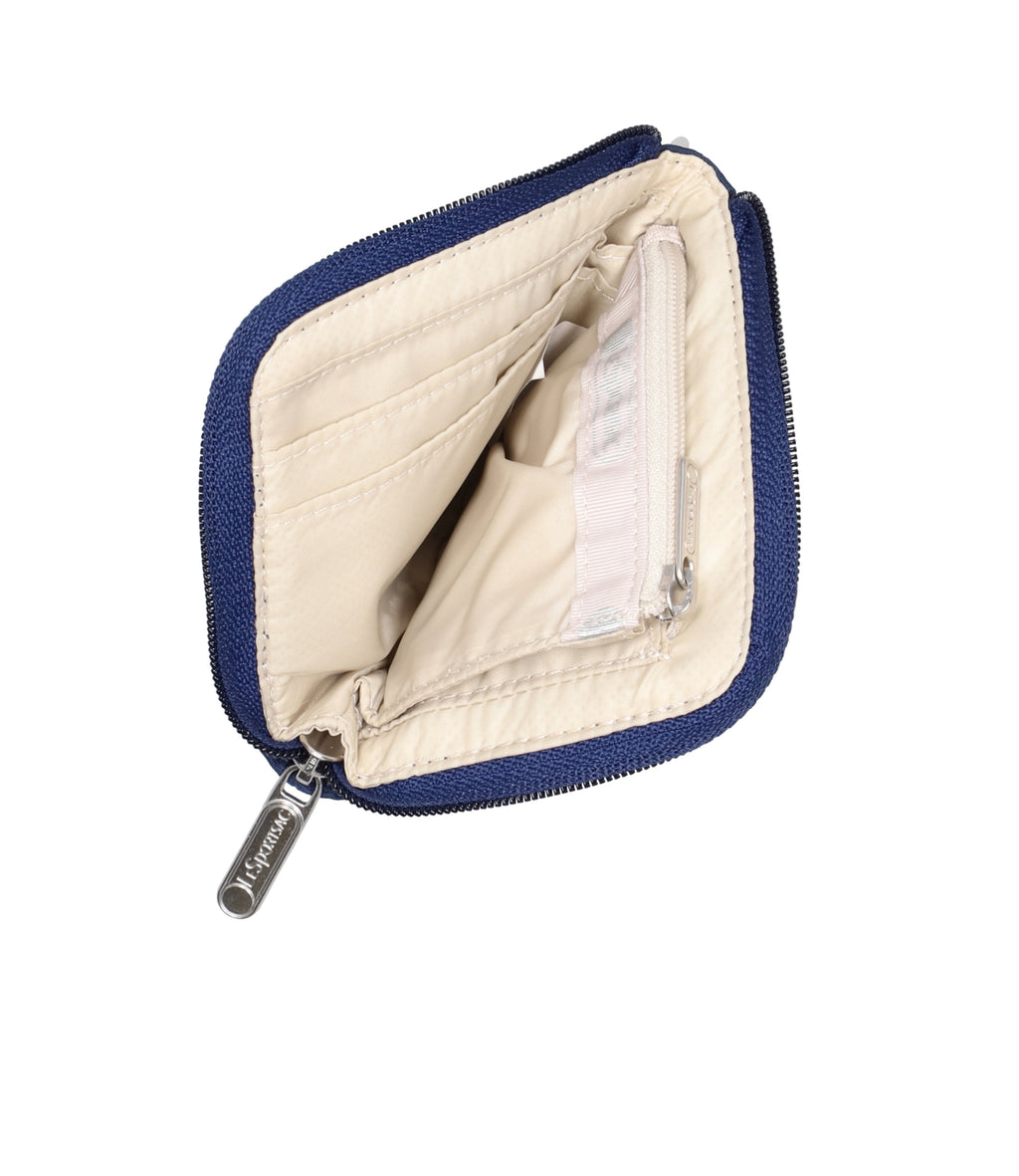 Slim Wallet - Navy Blue solid – LeSportsac