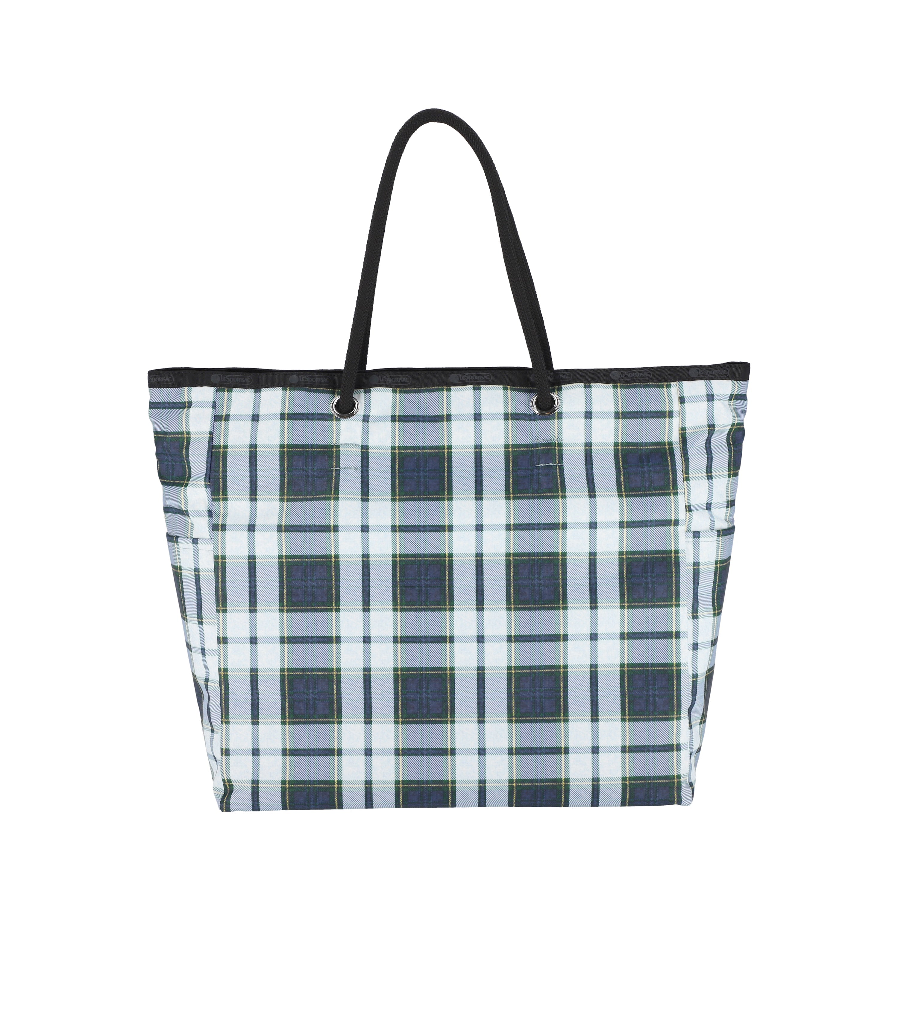 Béis 'The Work Tote' in Plaid - Small Work Bag & Laptop Bag