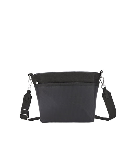 Lesportsac Drawstring Bucket Bag - Black Solid