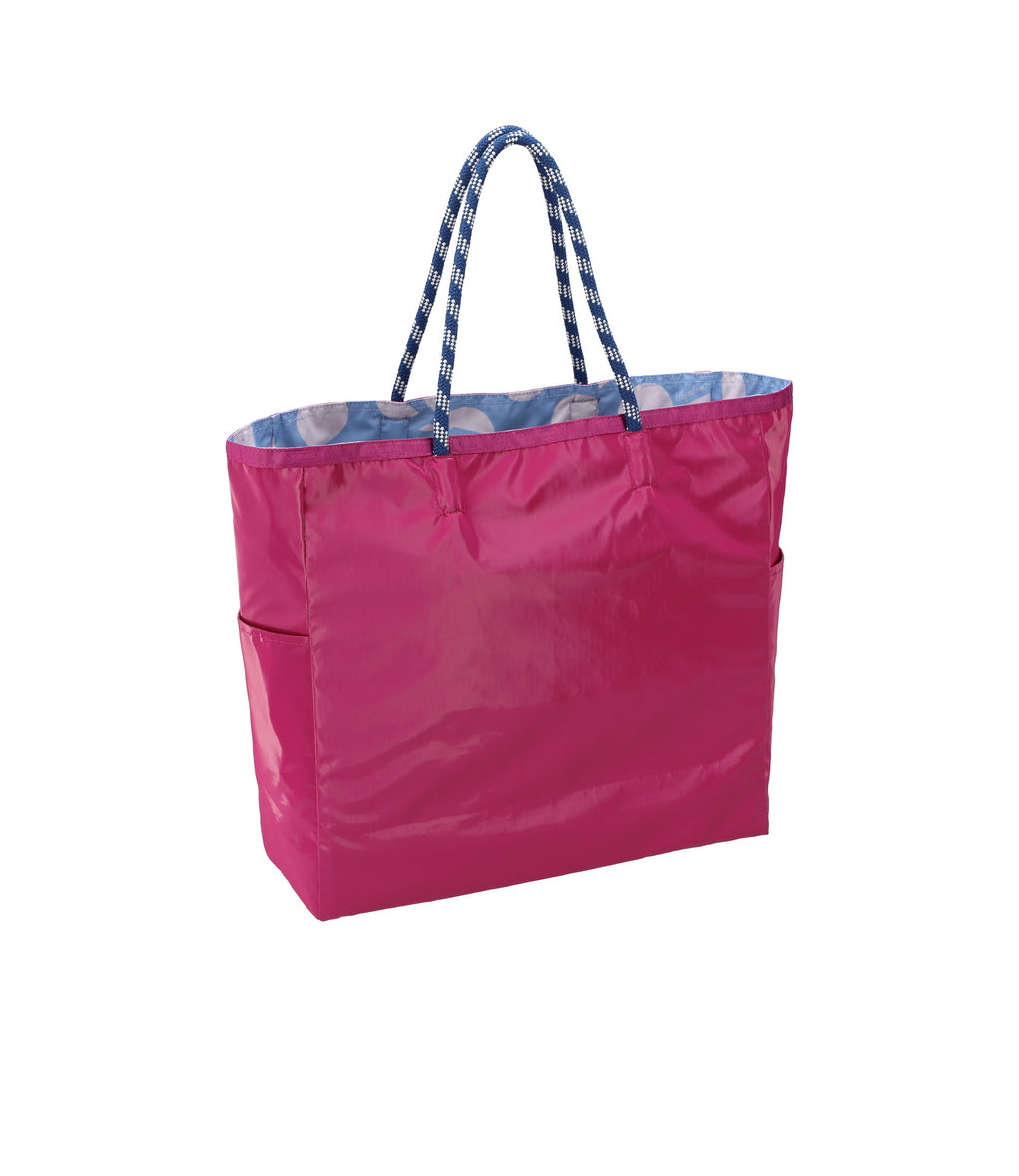 Shine Large Two-Way Tote - Berry Shine/Geo Sky – LeSportsac