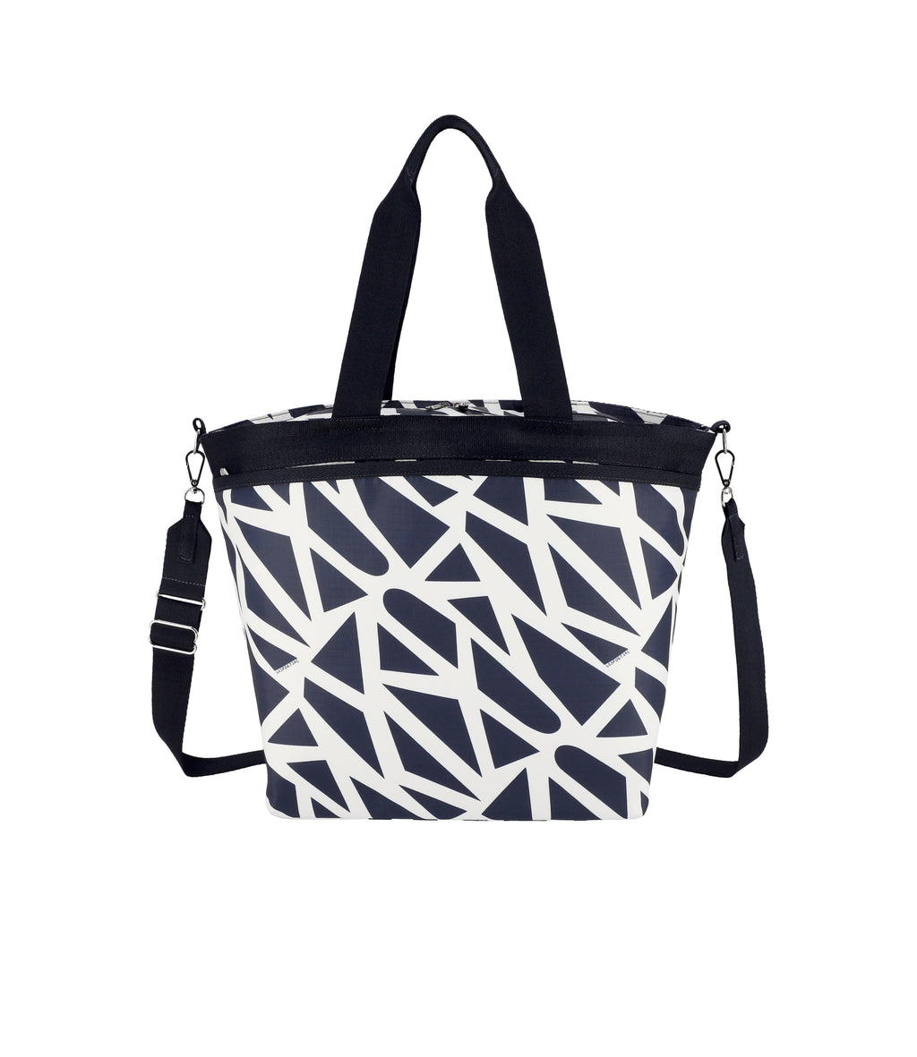 Lesportsac Large Bucket Tote - Terrazzo Geo Print