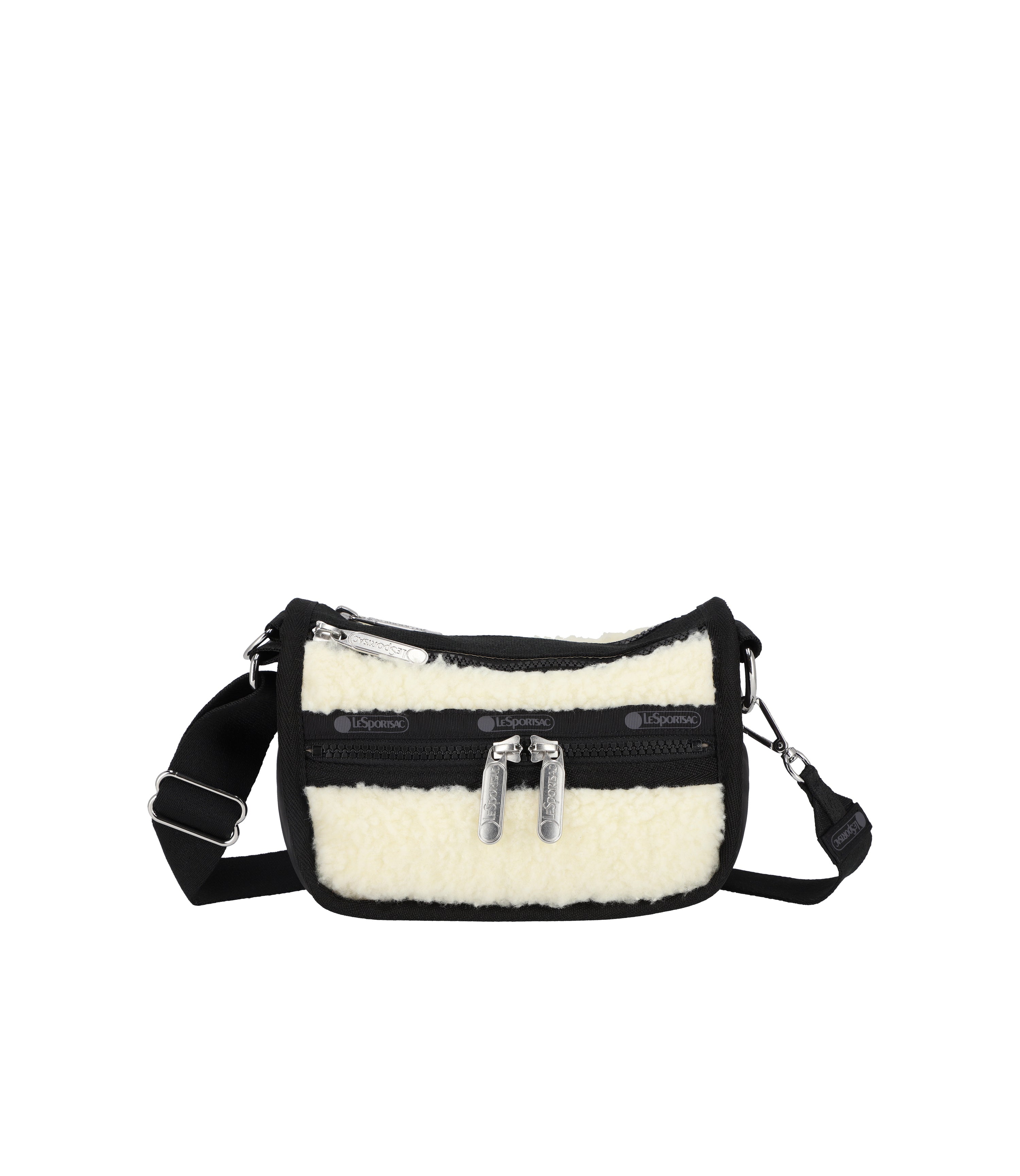 Puffy Sherpa Loaf Crossbody Cream Vegan Sherpa LeSportsac