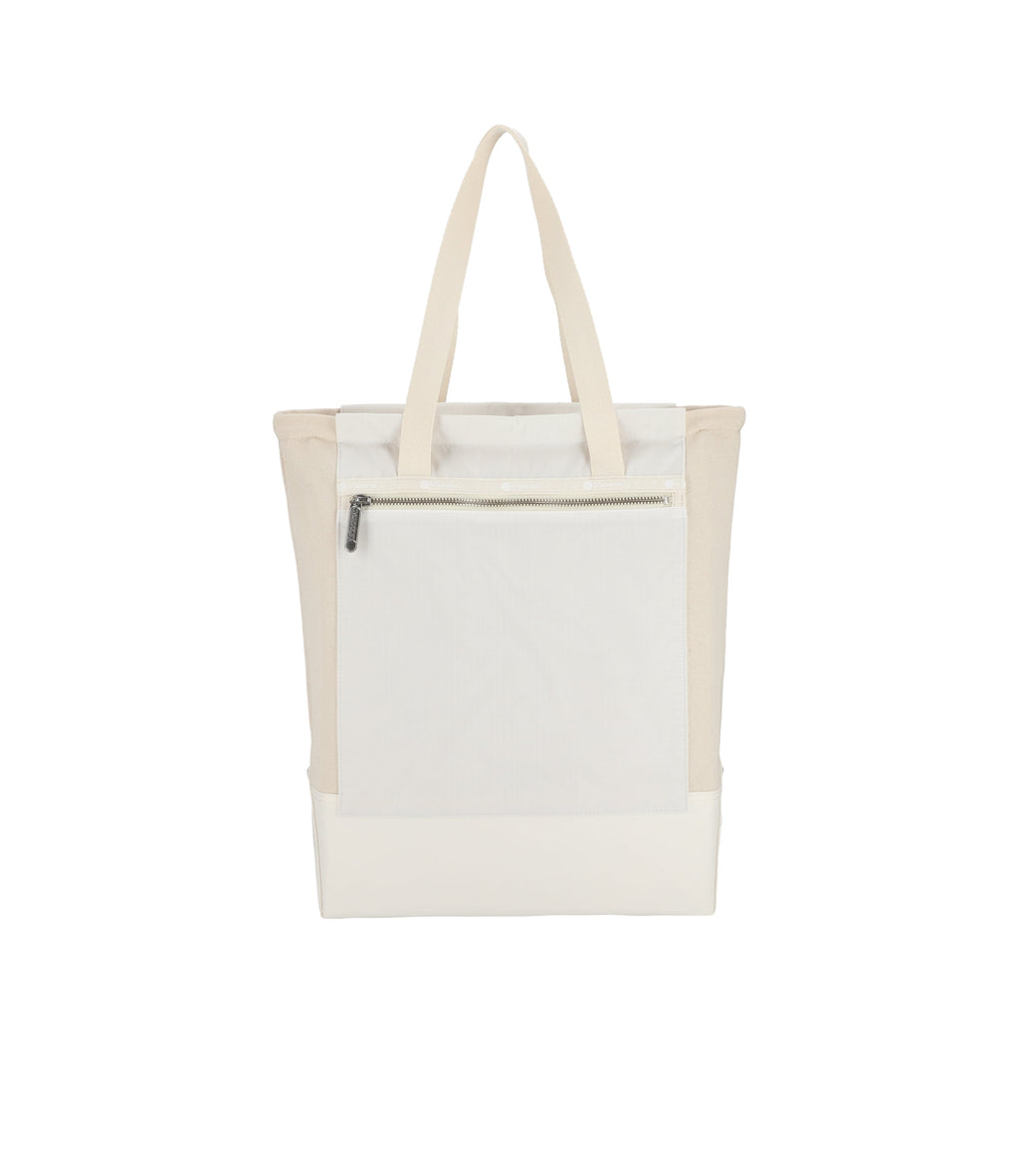 Canvas Convertible North/South Tote - 25153603829808