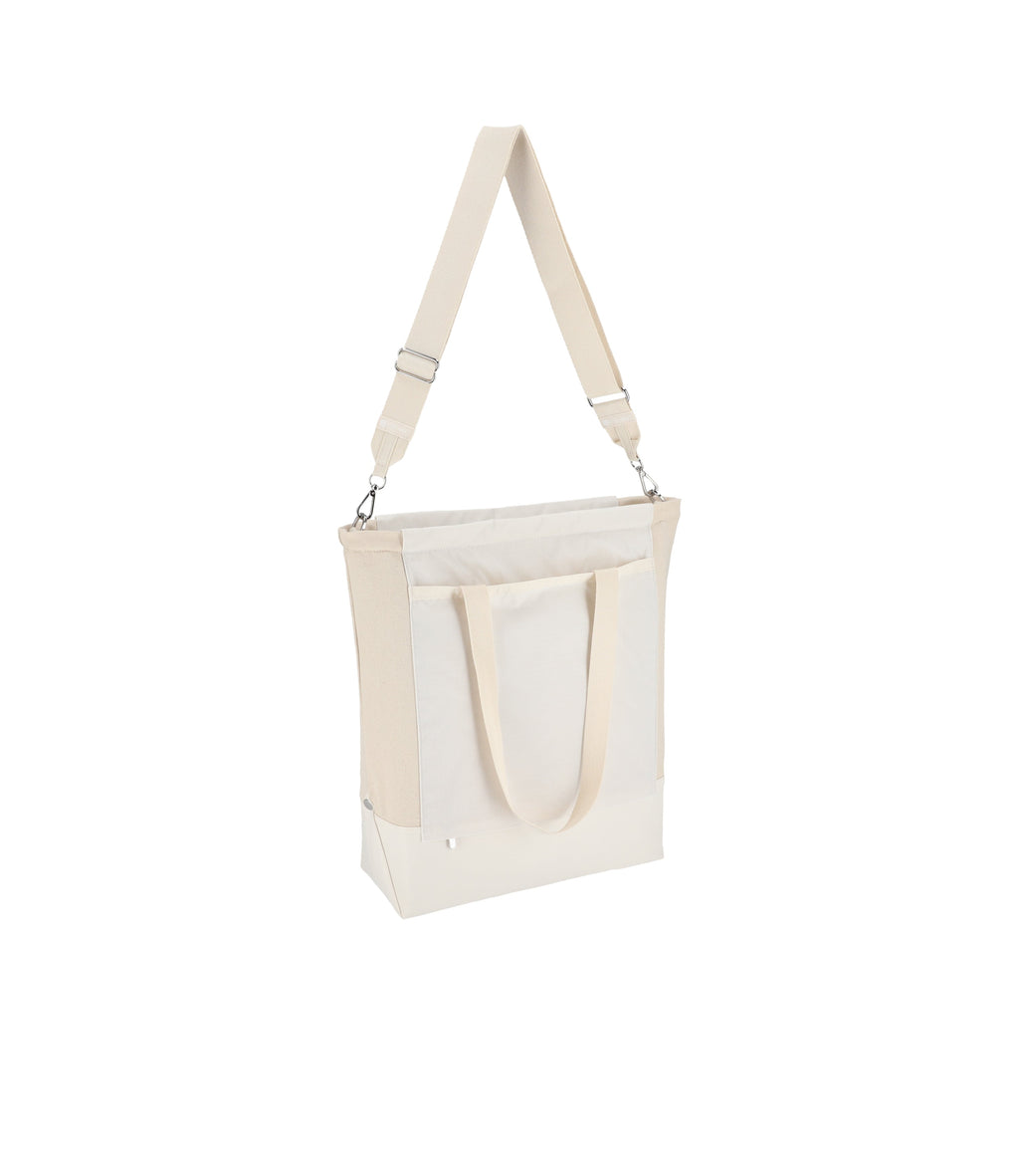 Canvas Convertible North/South Tote - 25153603764272