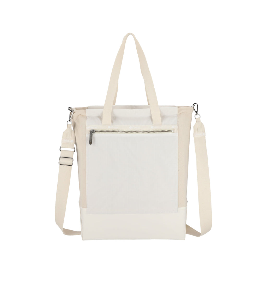 Canvas Convertible North/South Tote - 25153603665968