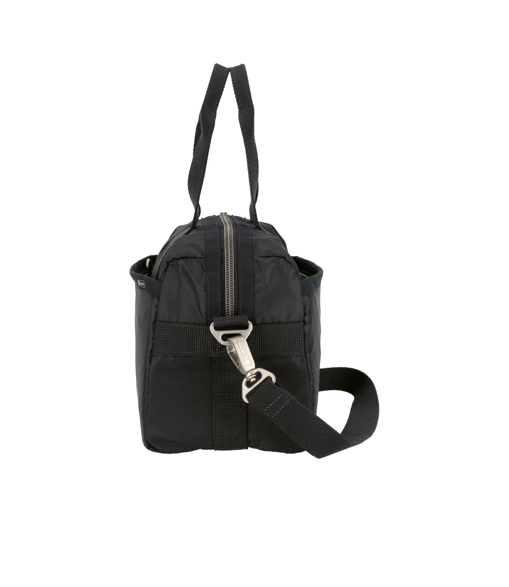 Black Small Uptown Satchel Bag | LeSportsac Essential