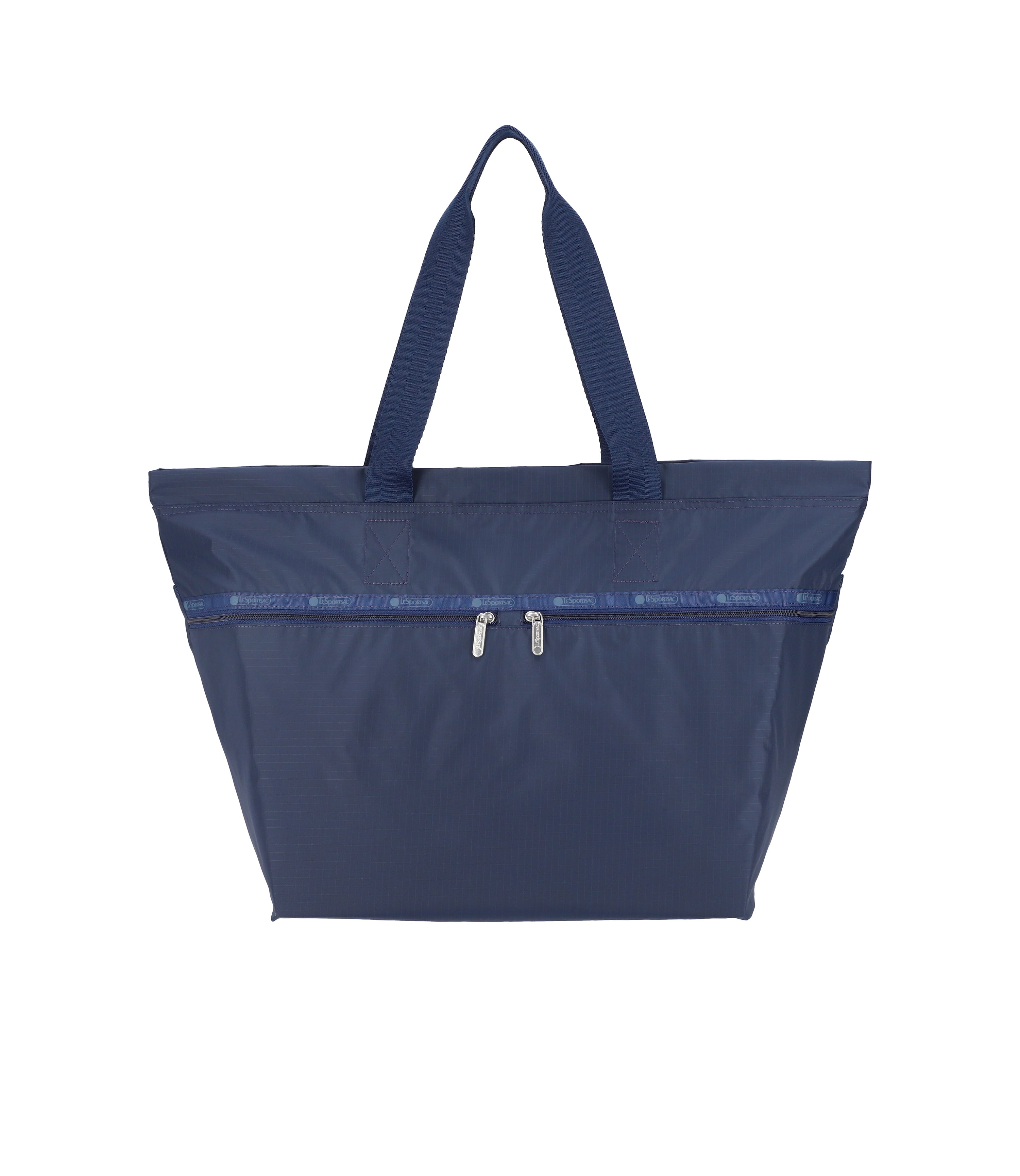 Carlin Zip Top Tote Bag - Navy Blue solid – LeSportsac