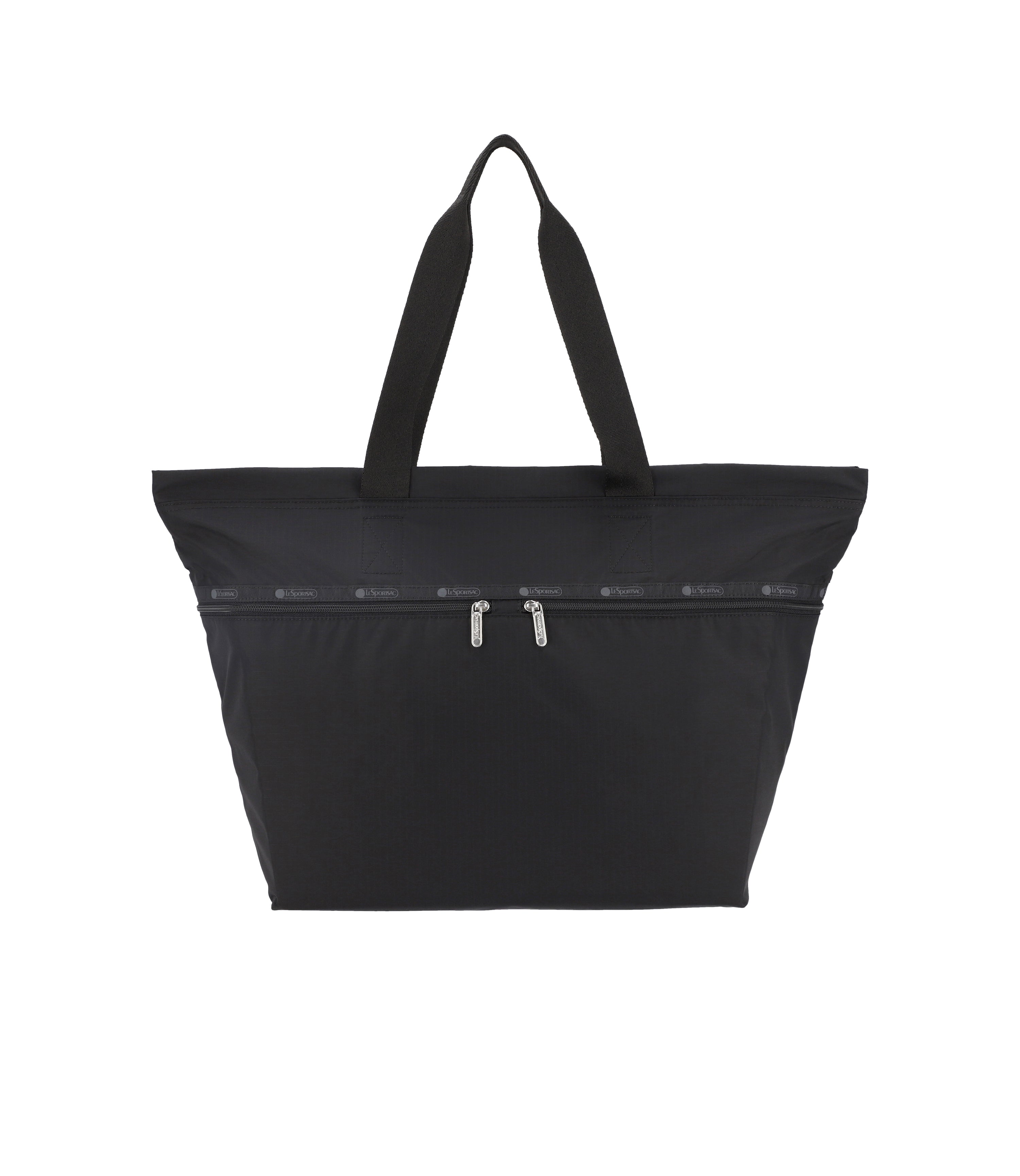 Carlin Zip Top Tote Bag - Black solid – LeSportsac